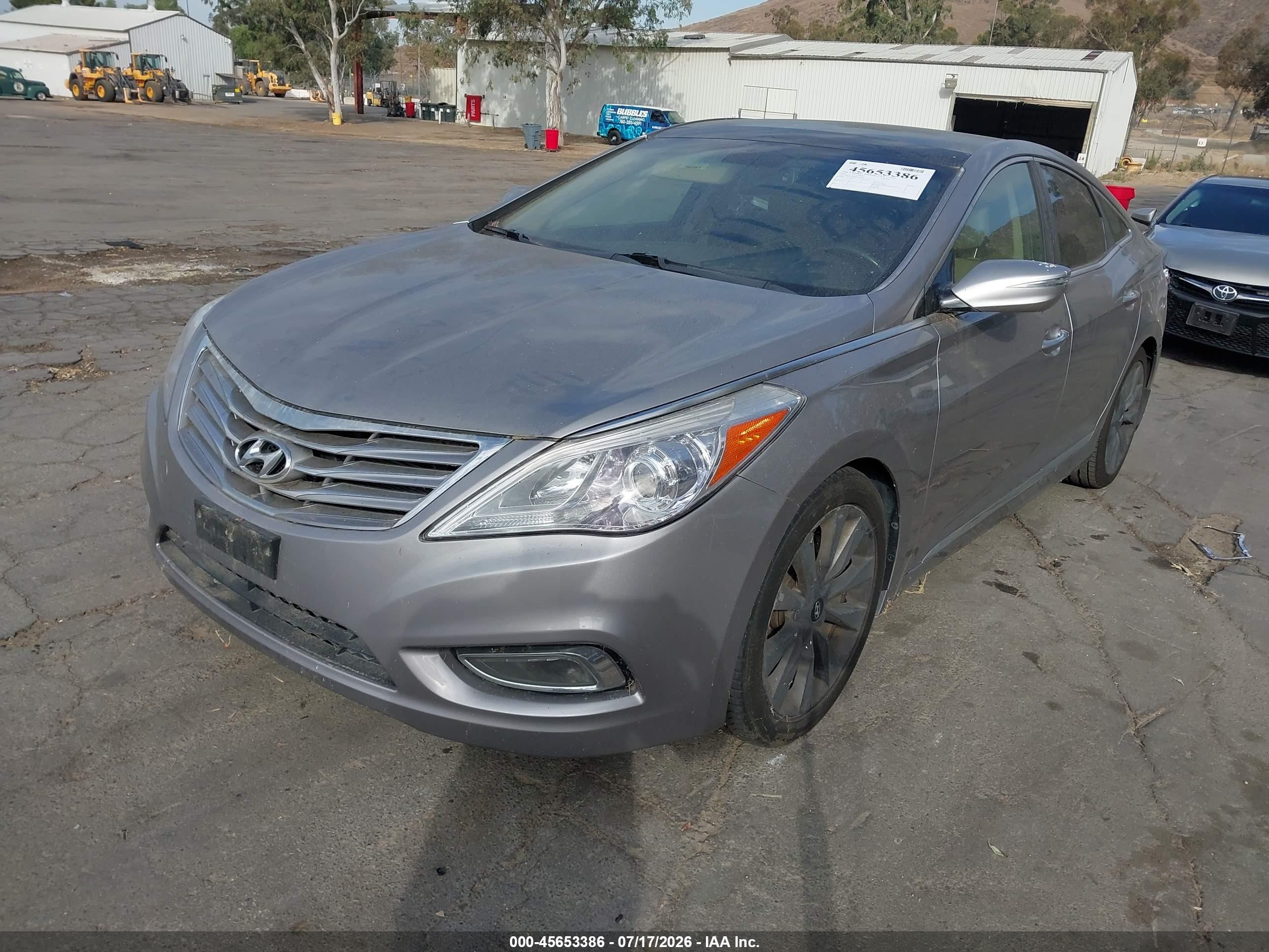 2013 Hyundai Azera   Gray vin: KMHFH4JGXDA230761