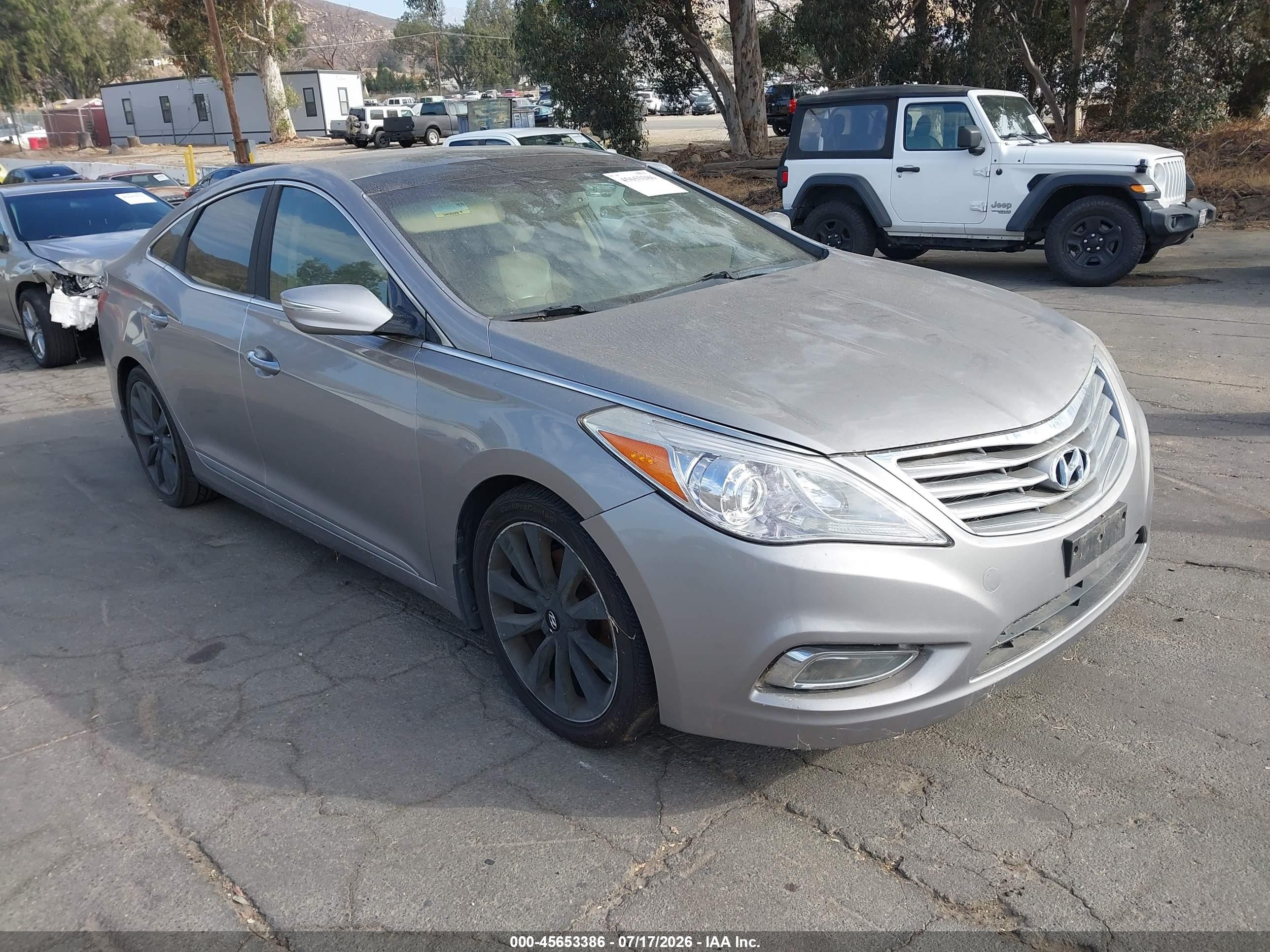 2013 Hyundai Azera   Gray vin: KMHFH4JGXDA230761
