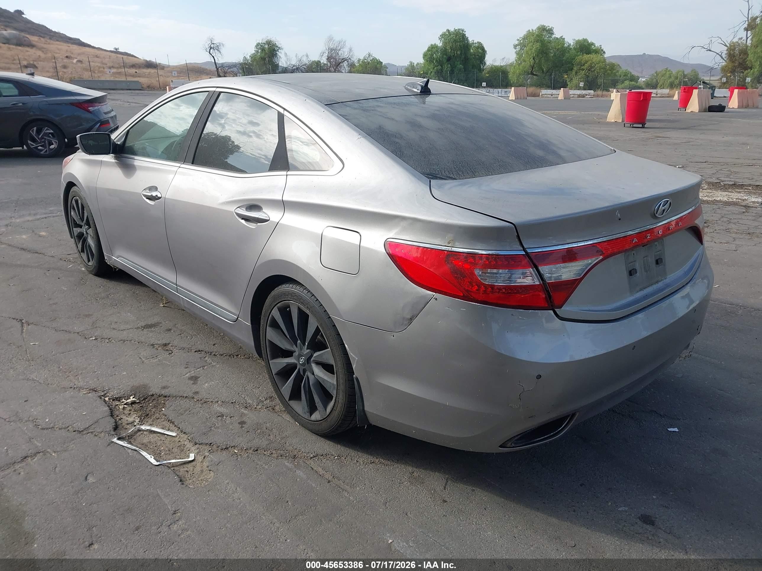 2013 Hyundai Azera   Gray vin: KMHFH4JGXDA230761
