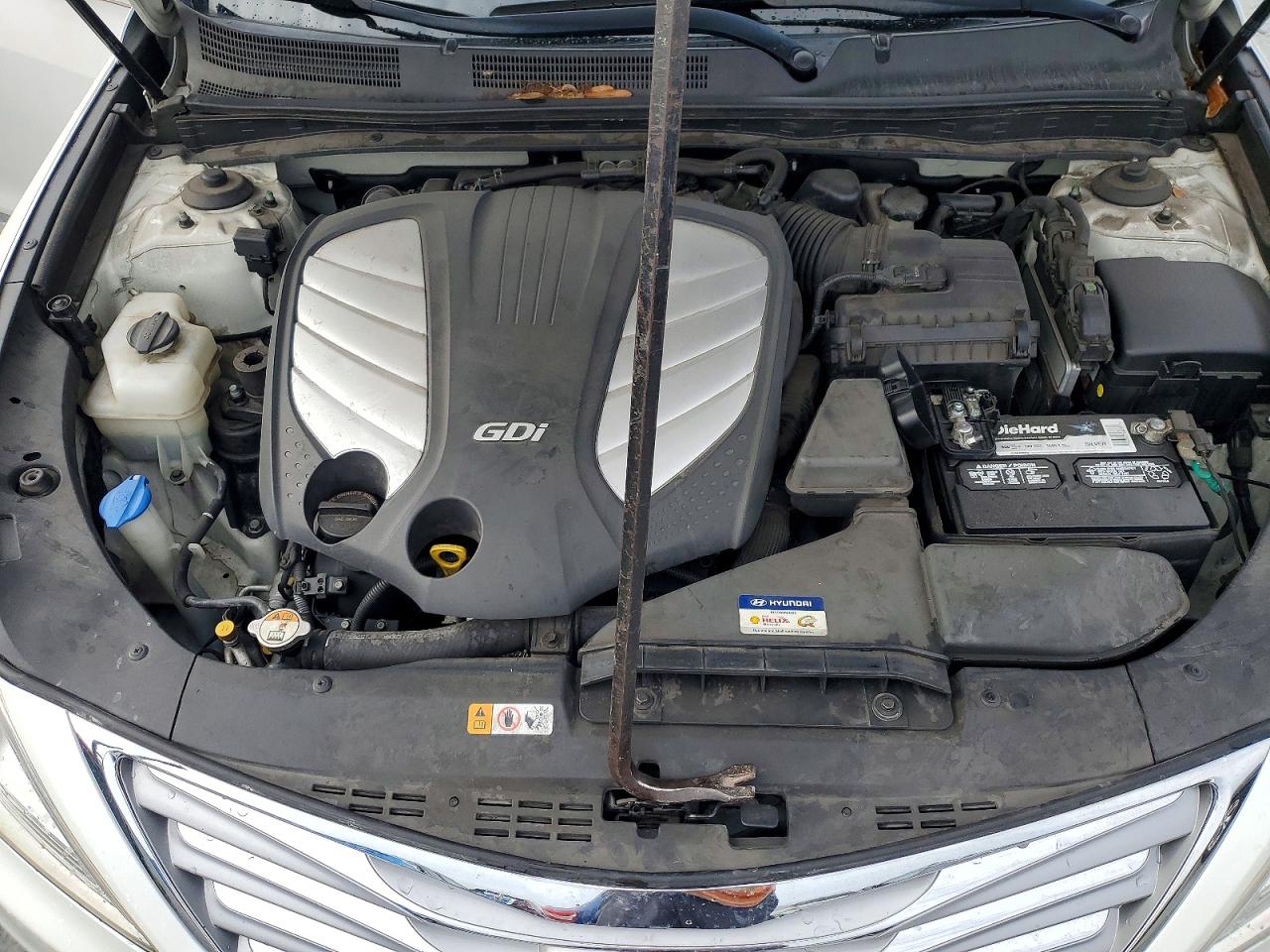 2013 Hyundai Azera White vin: KMHFH4JGXDA259175