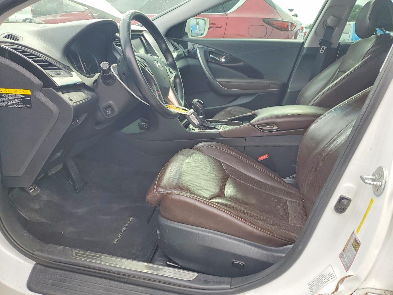 2013 Hyundai Azera White vin: KMHFH4JGXDA259175