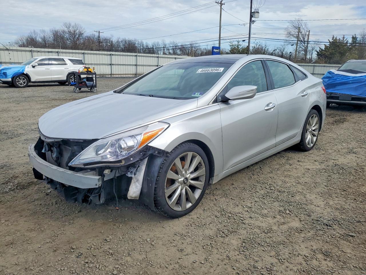 2013 Hyundai Azera Base Silver vin: KMHFH4JGXDA326521