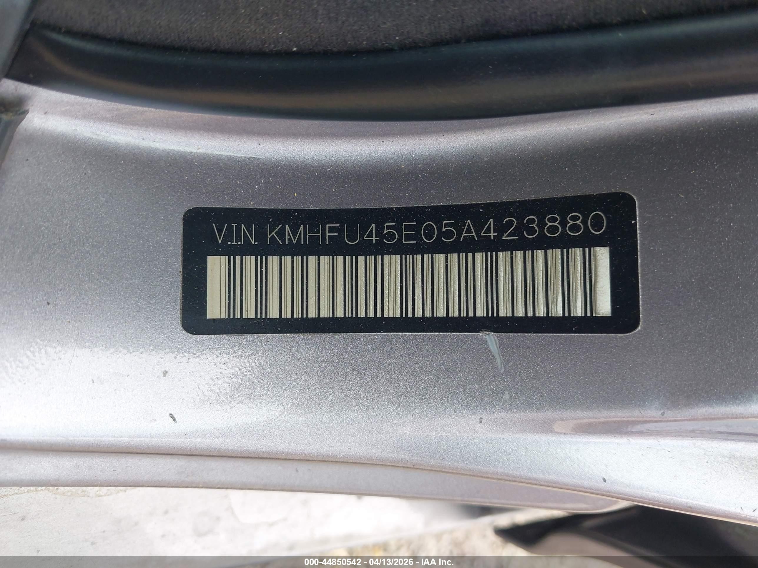 2005 Hyundai Xg350 L Gray vin: KMHFU45E05A423880