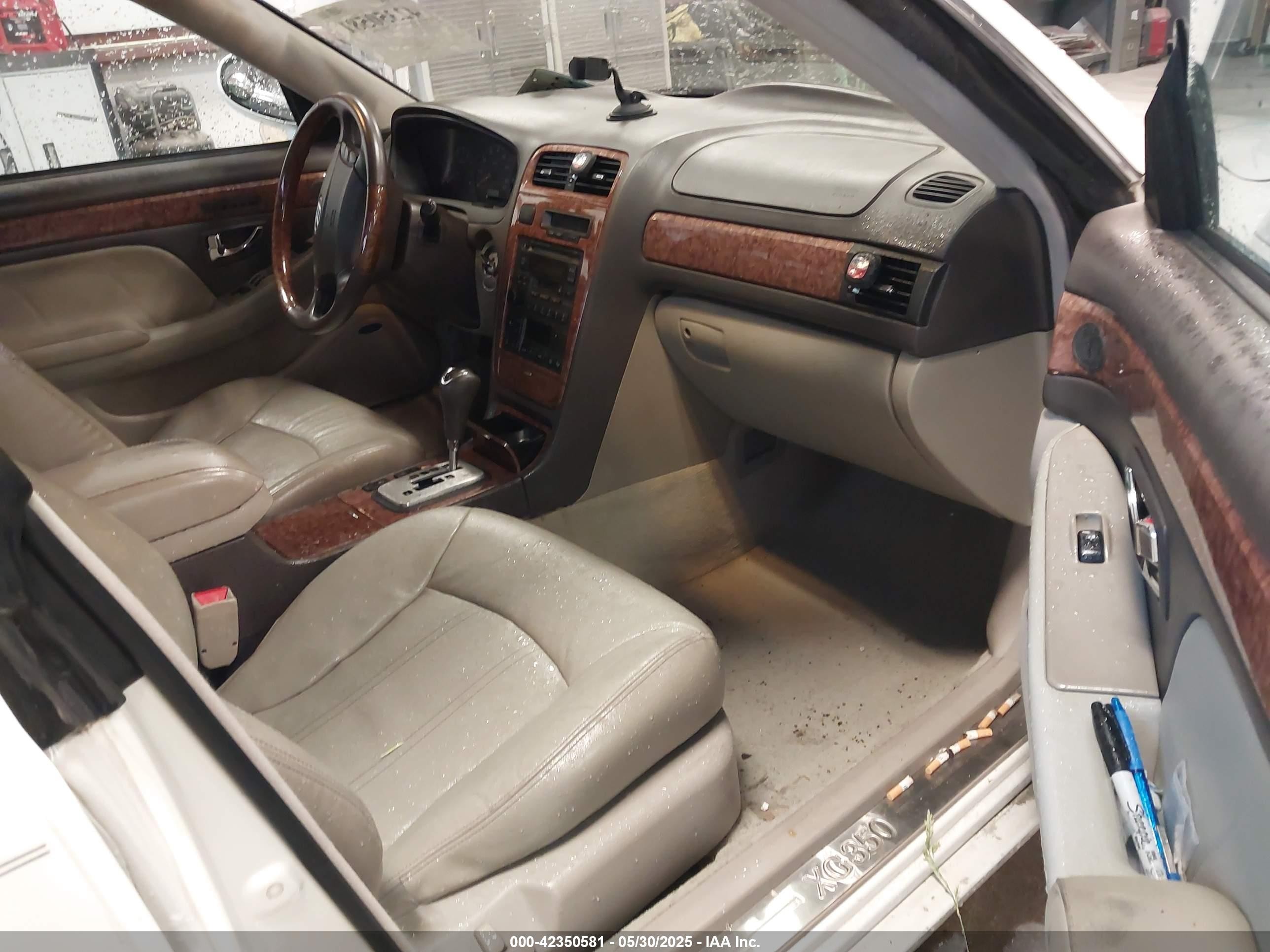 2005 Hyundai Xg350 L White vin: KMHFU45E15A415285
