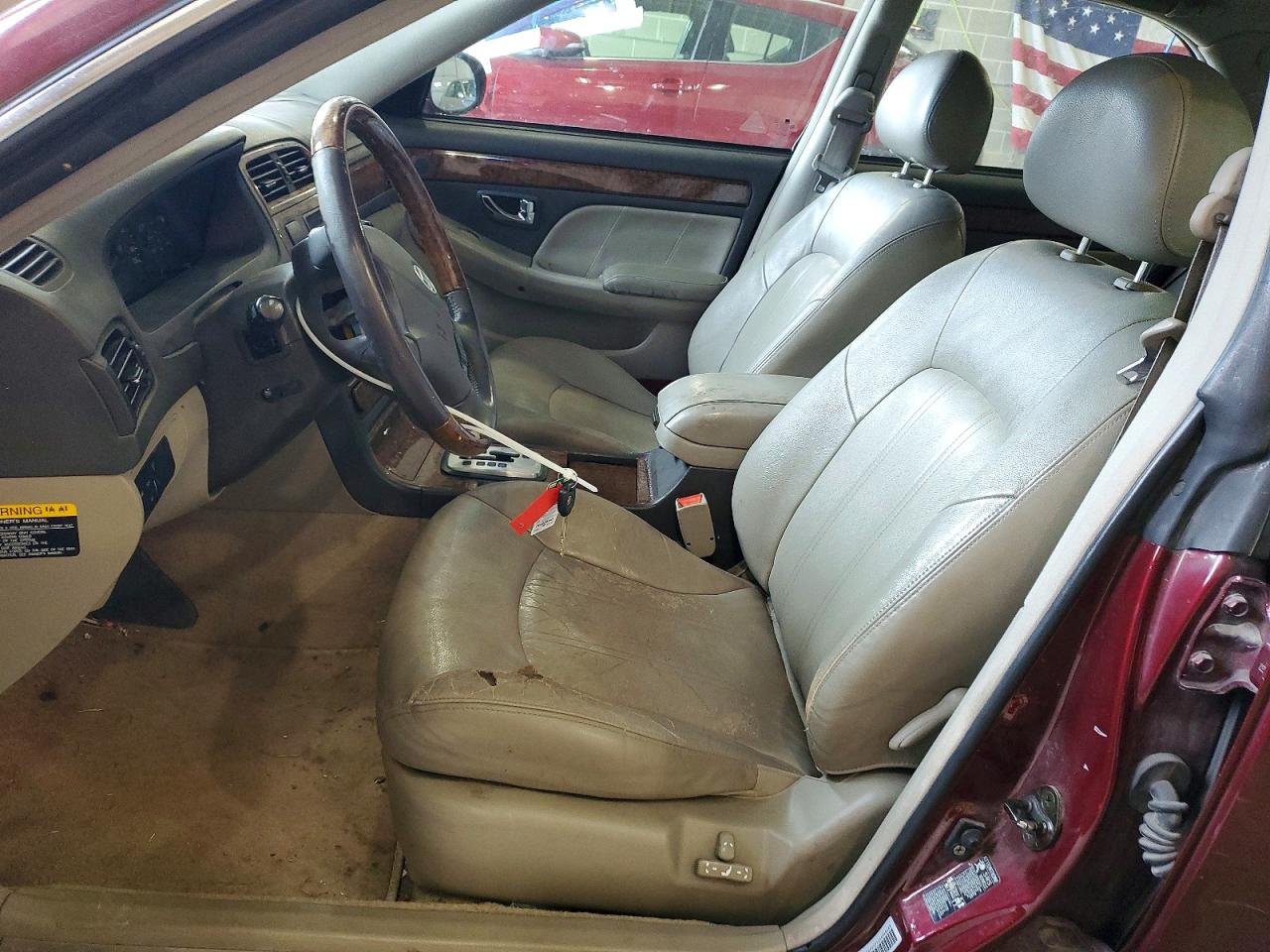 2004 Hyundai Xg 350 Burgundy vin: KMHFU45E24A348288