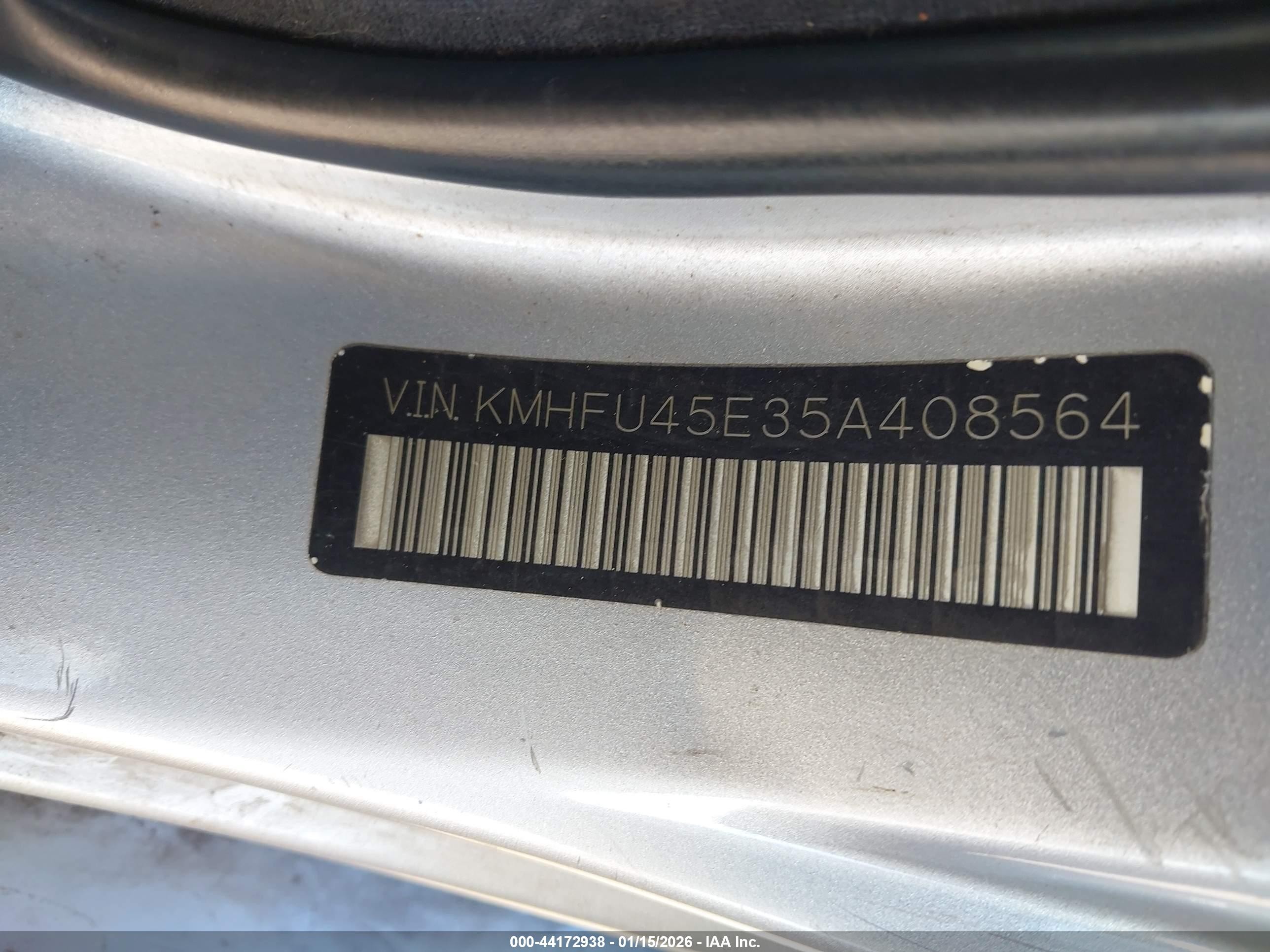 2005 Hyundai Xg350 L Серебряный vin: KMHFU45E35A408564