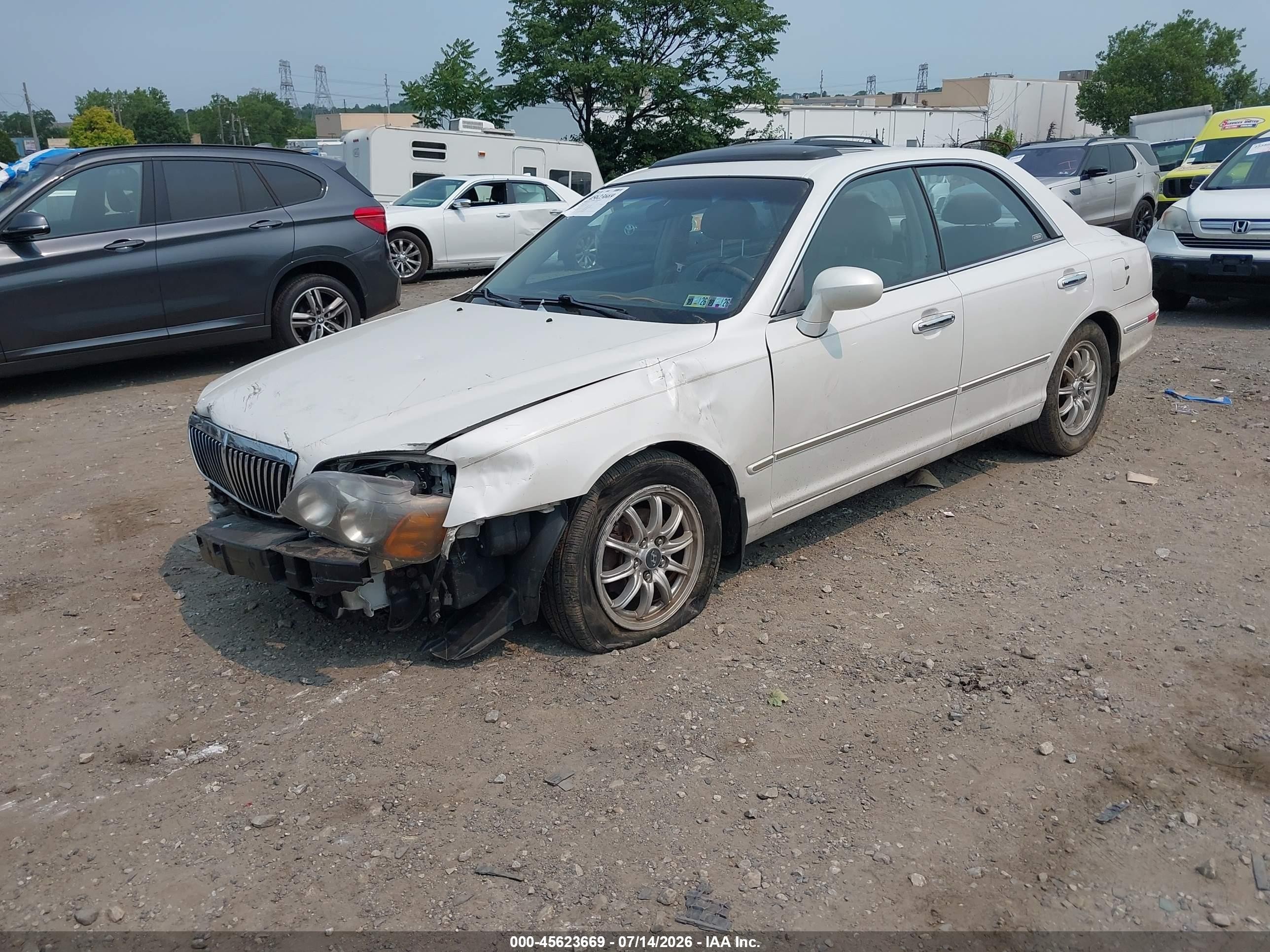 2003 Hyundai Xg350 L White vin: KMHFU45E43A242536