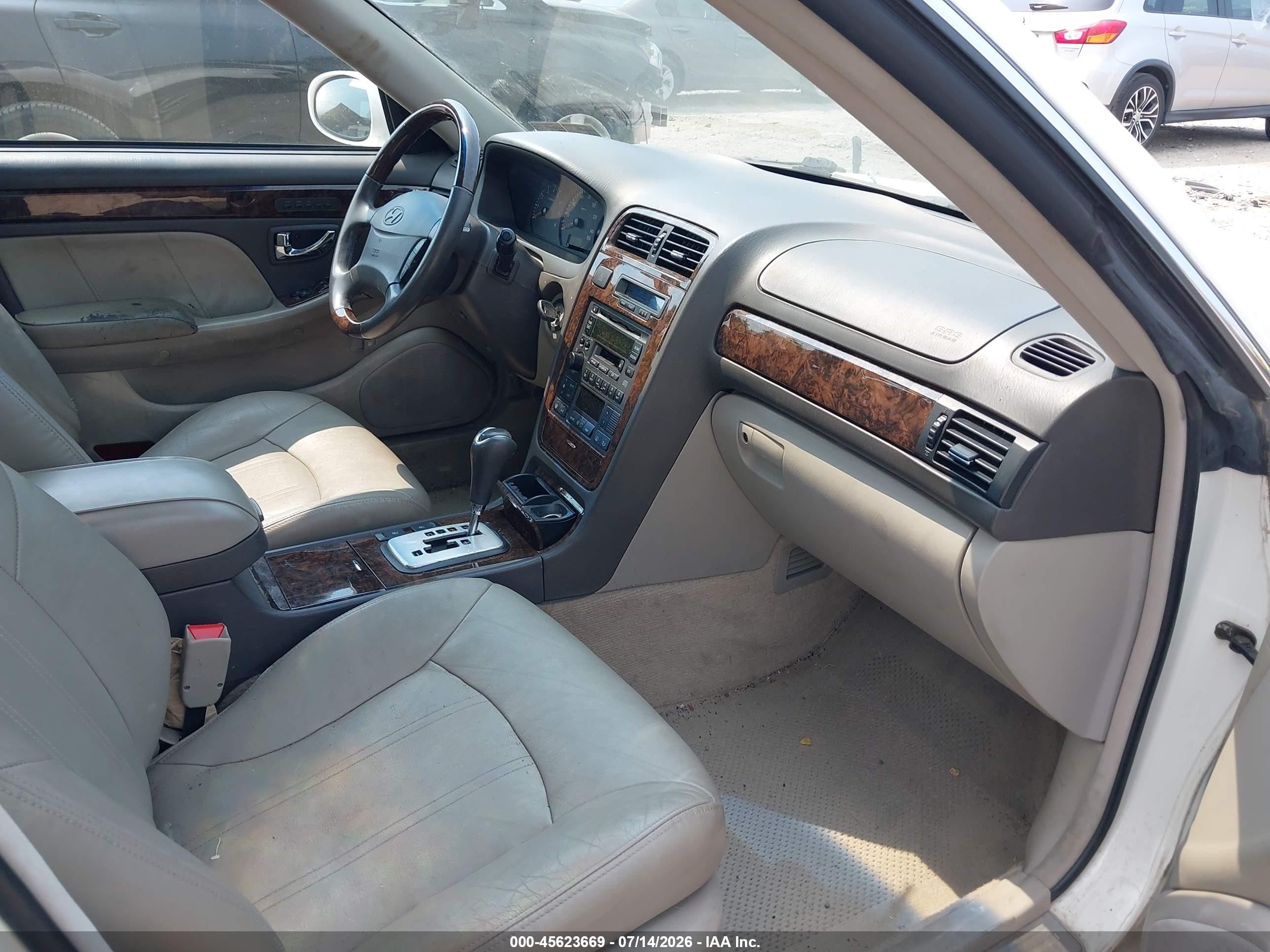2003 Hyundai Xg350 L White vin: KMHFU45E43A242536