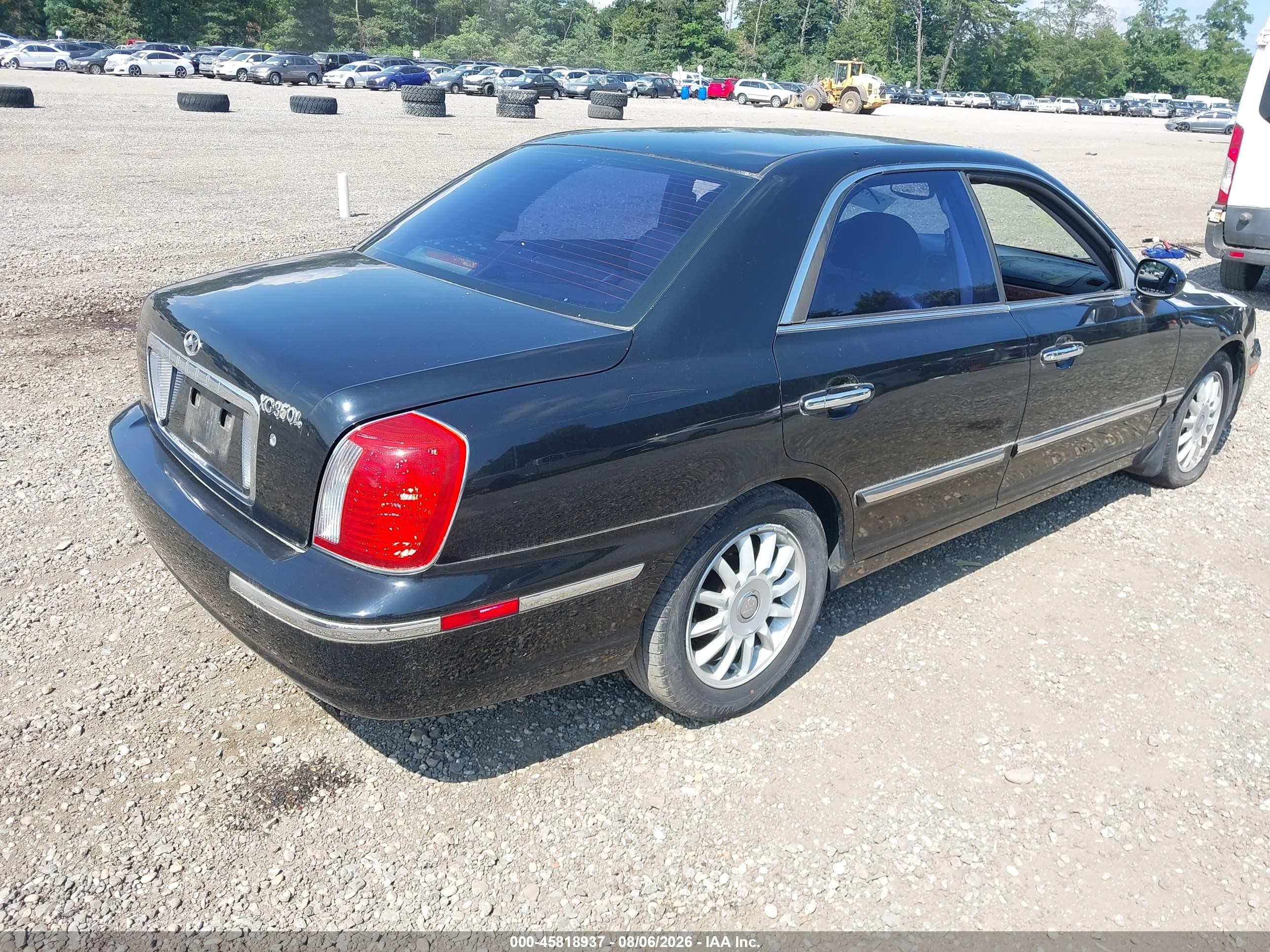 2004 Hyundai Xg350 L Black vin: KMHFU45E44A363794