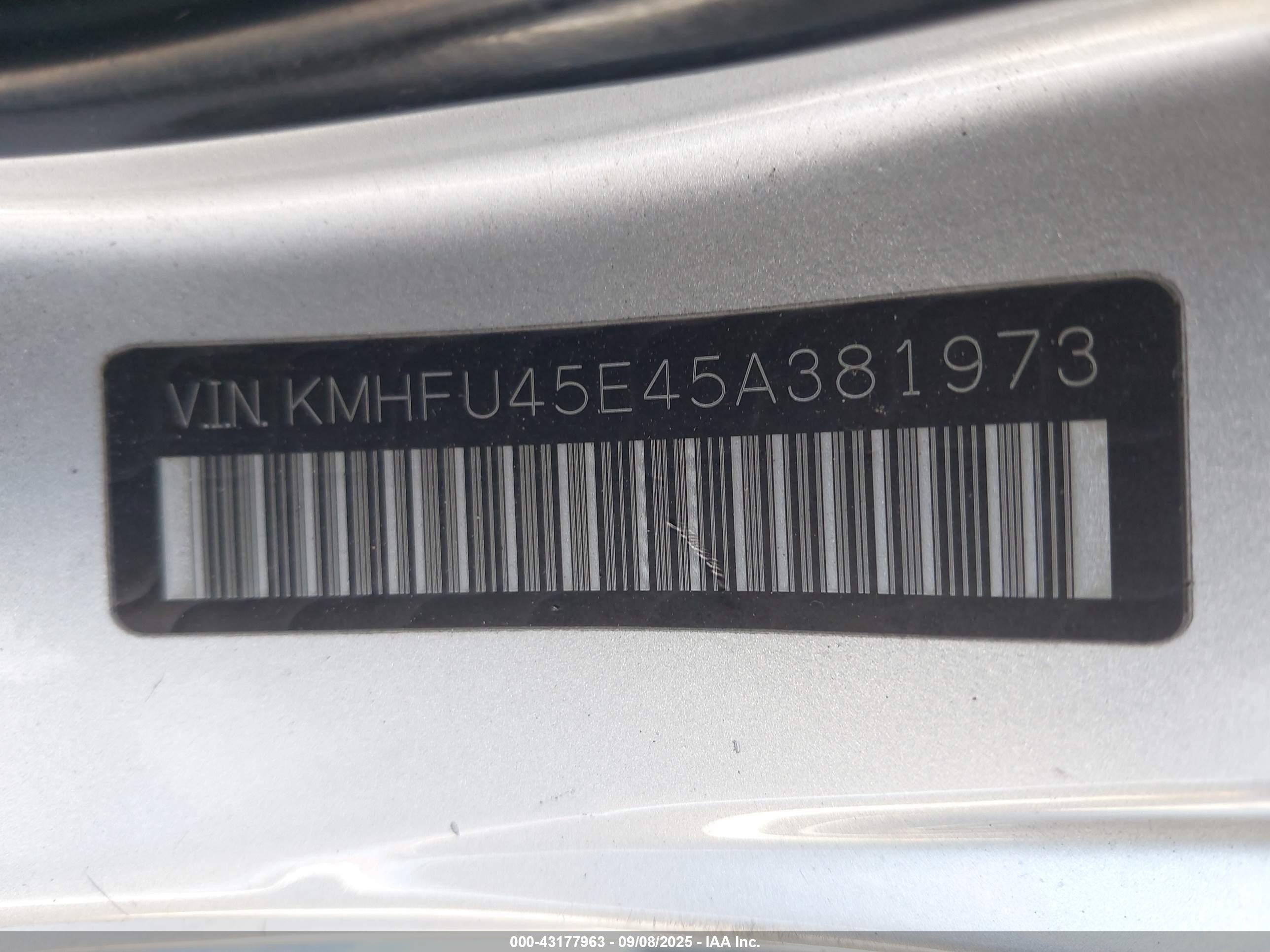 2005 Hyundai Xg350 L Silver vin: KMHFU45E45A381973