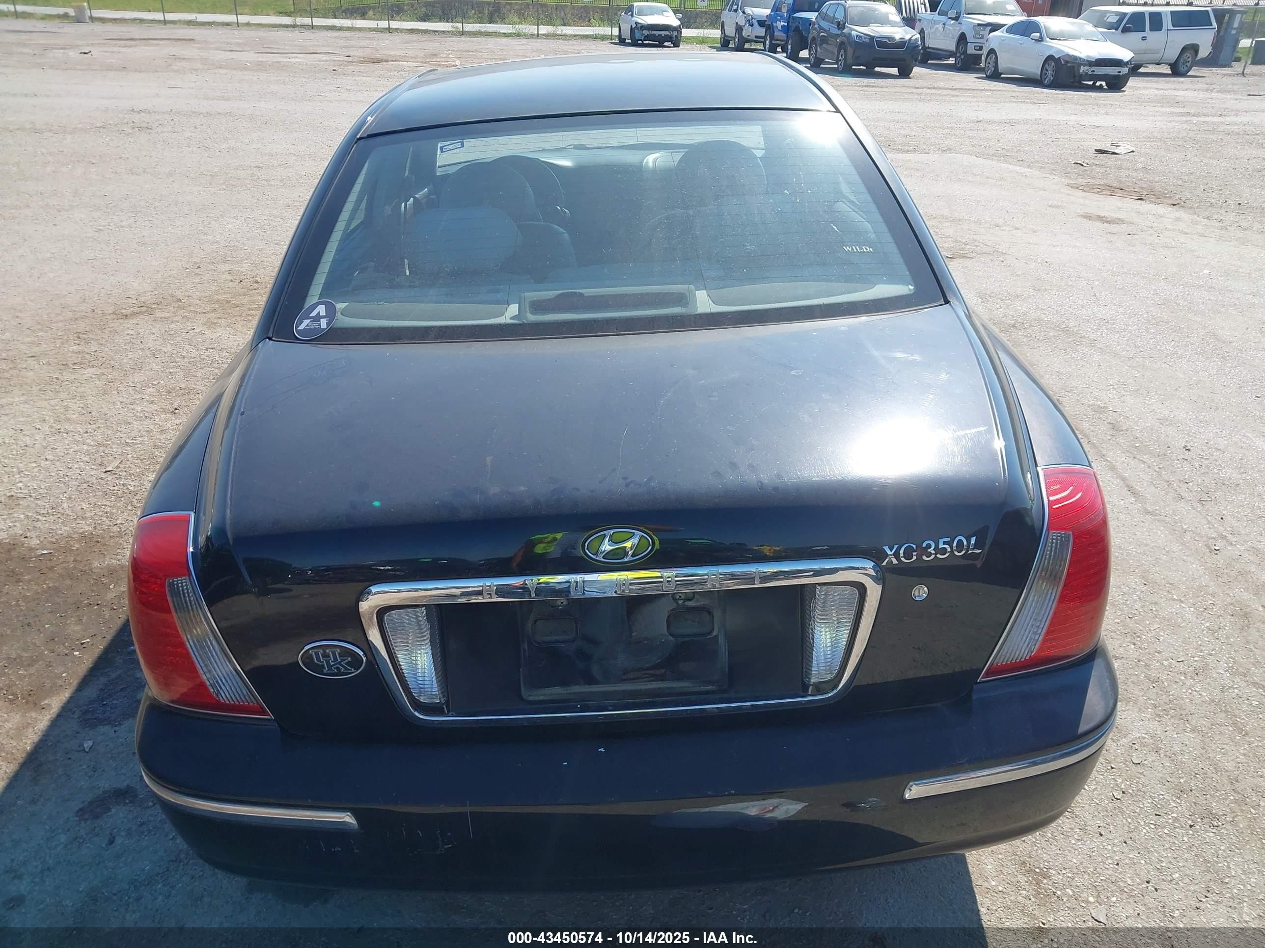 2005 Hyundai Xg350 L Черный vin: KMHFU45E45A413174