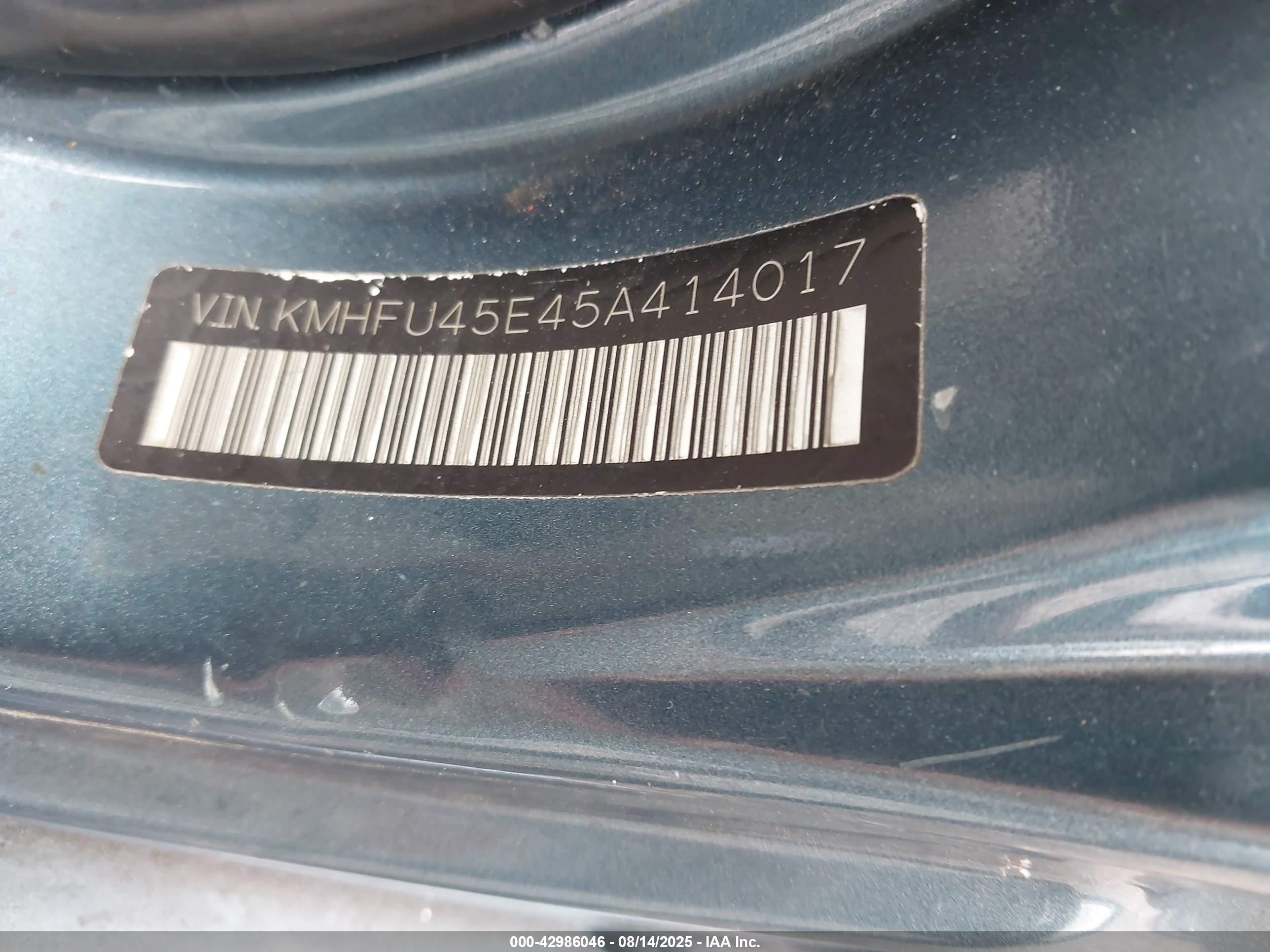 2005 Hyundai Xg350 L Teal vin: KMHFU45E45A414017