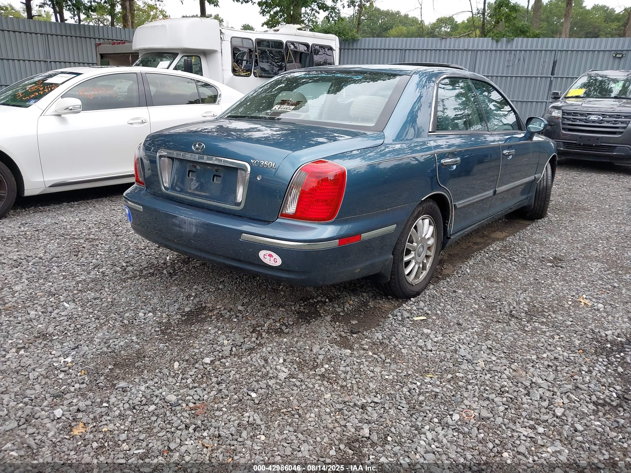 2005 Hyundai Xg350 L Teal vin: KMHFU45E45A414017