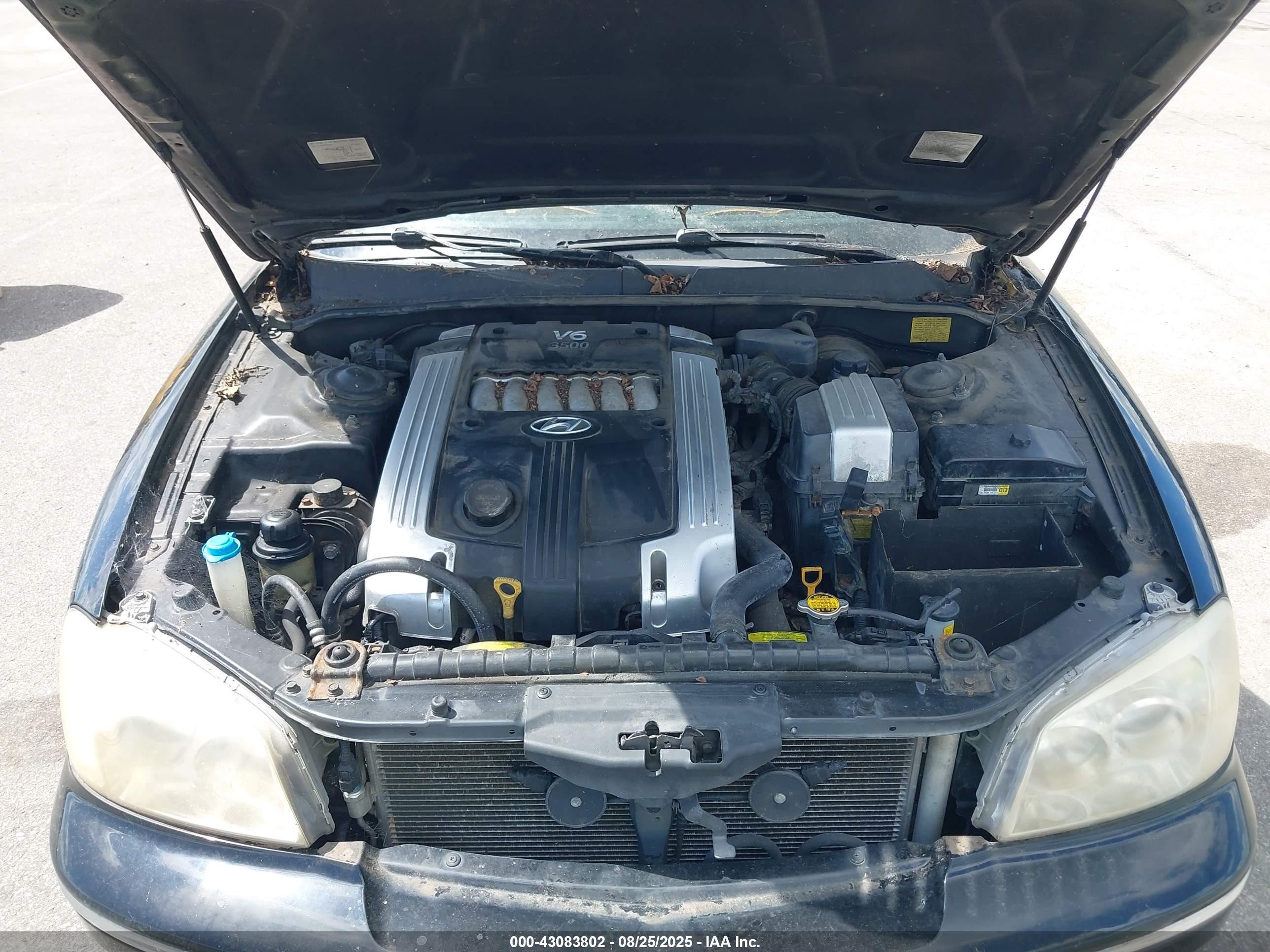 2005 Hyundai Xg350 L Black vin: KMHFU45E55A423261