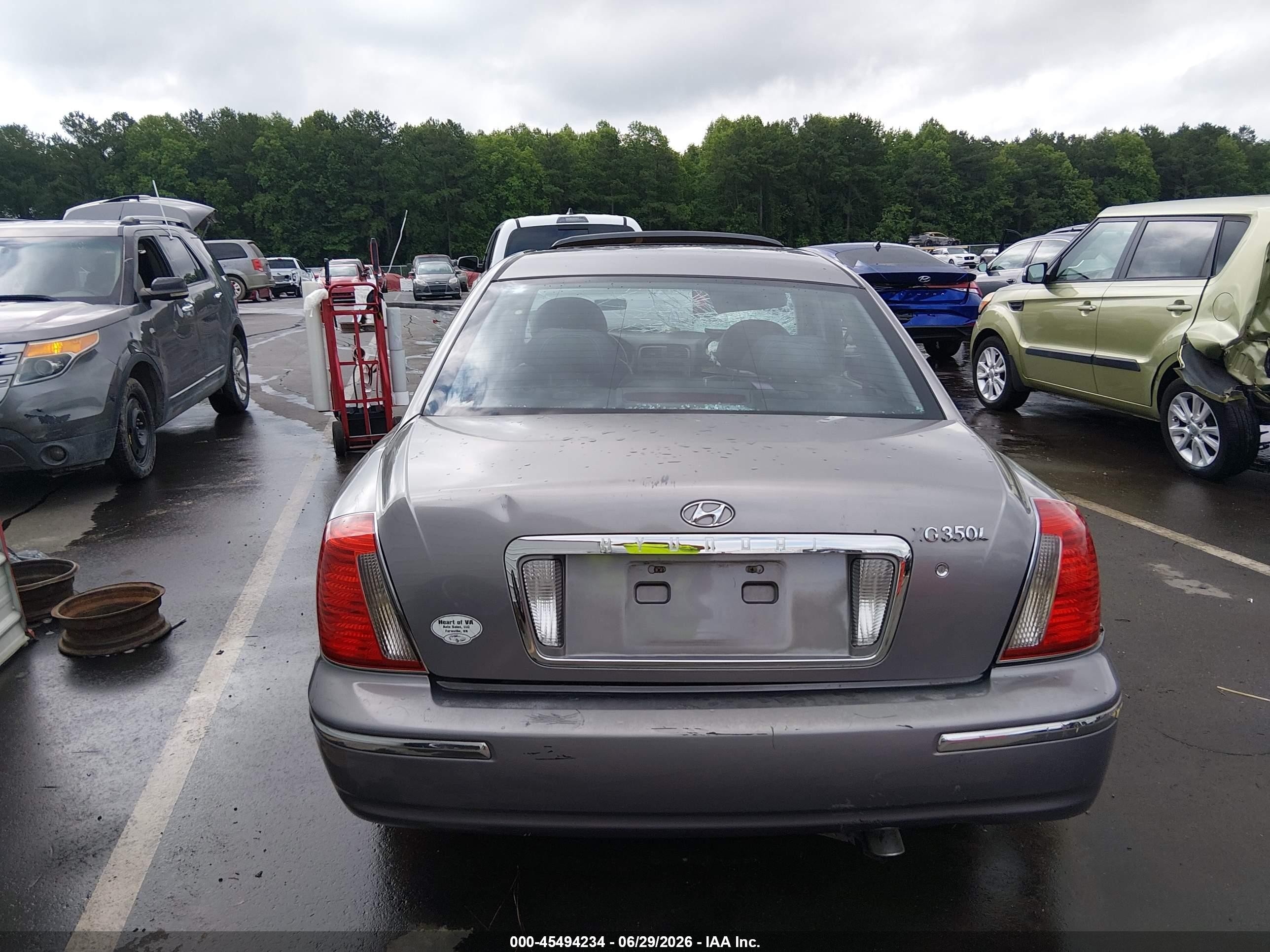 2005 Hyundai Xg350 L Black vin: KMHFU45E65A395857