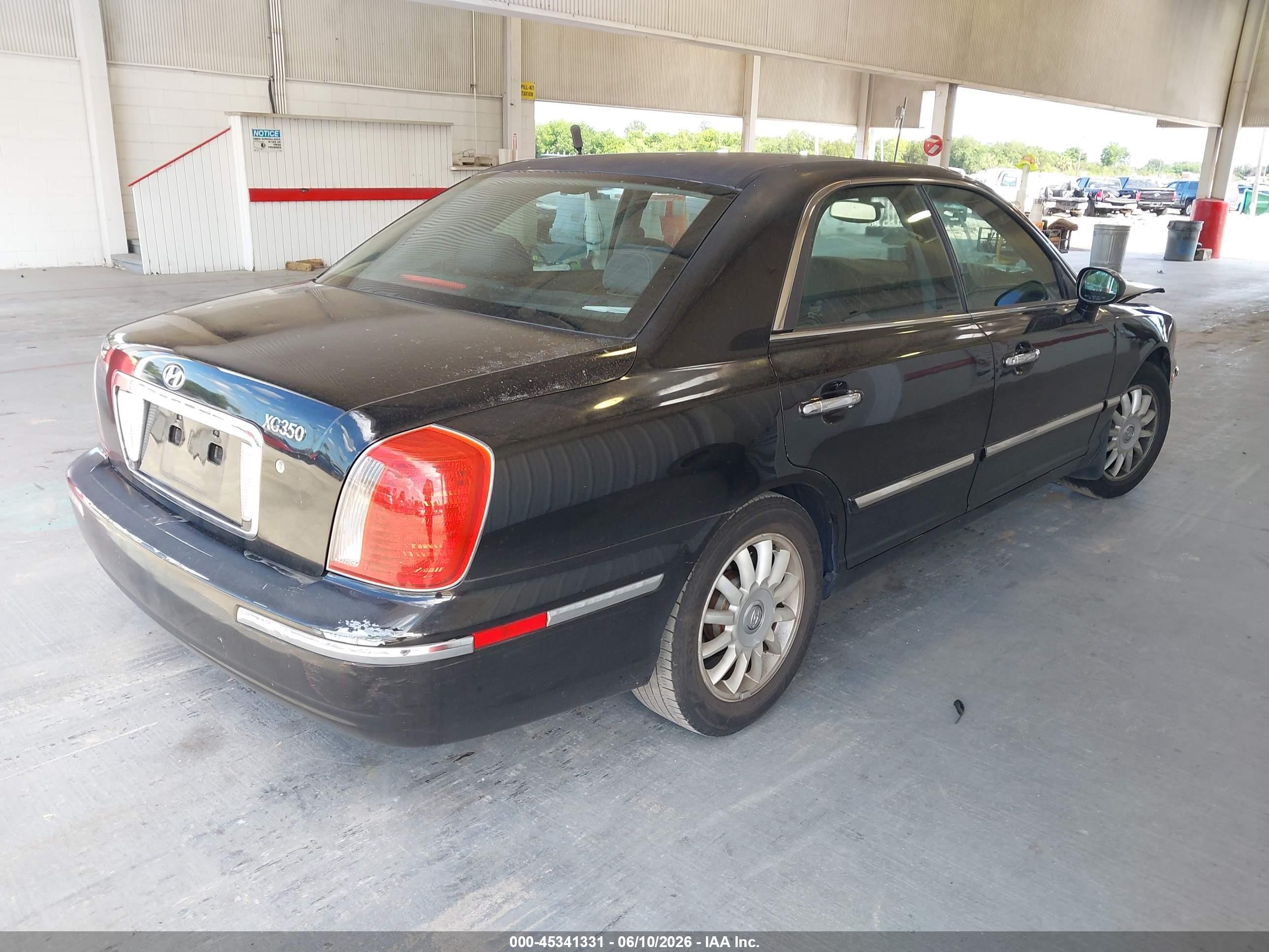 2005 Hyundai Xg350 L Black vin: KMHFU45E75A406154