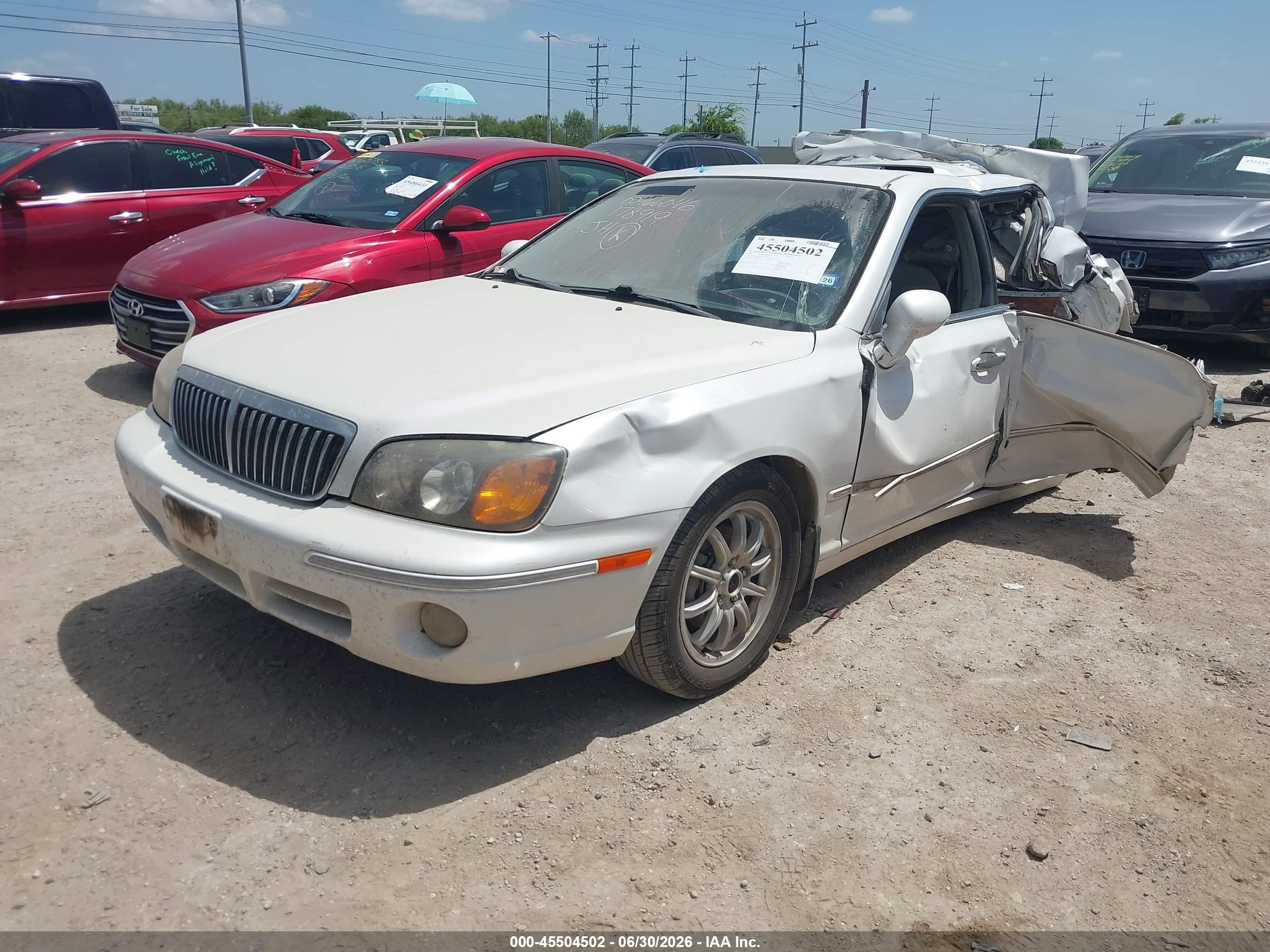 2002 Hyundai Xg350 L White vin: KMHFU45E82A178919