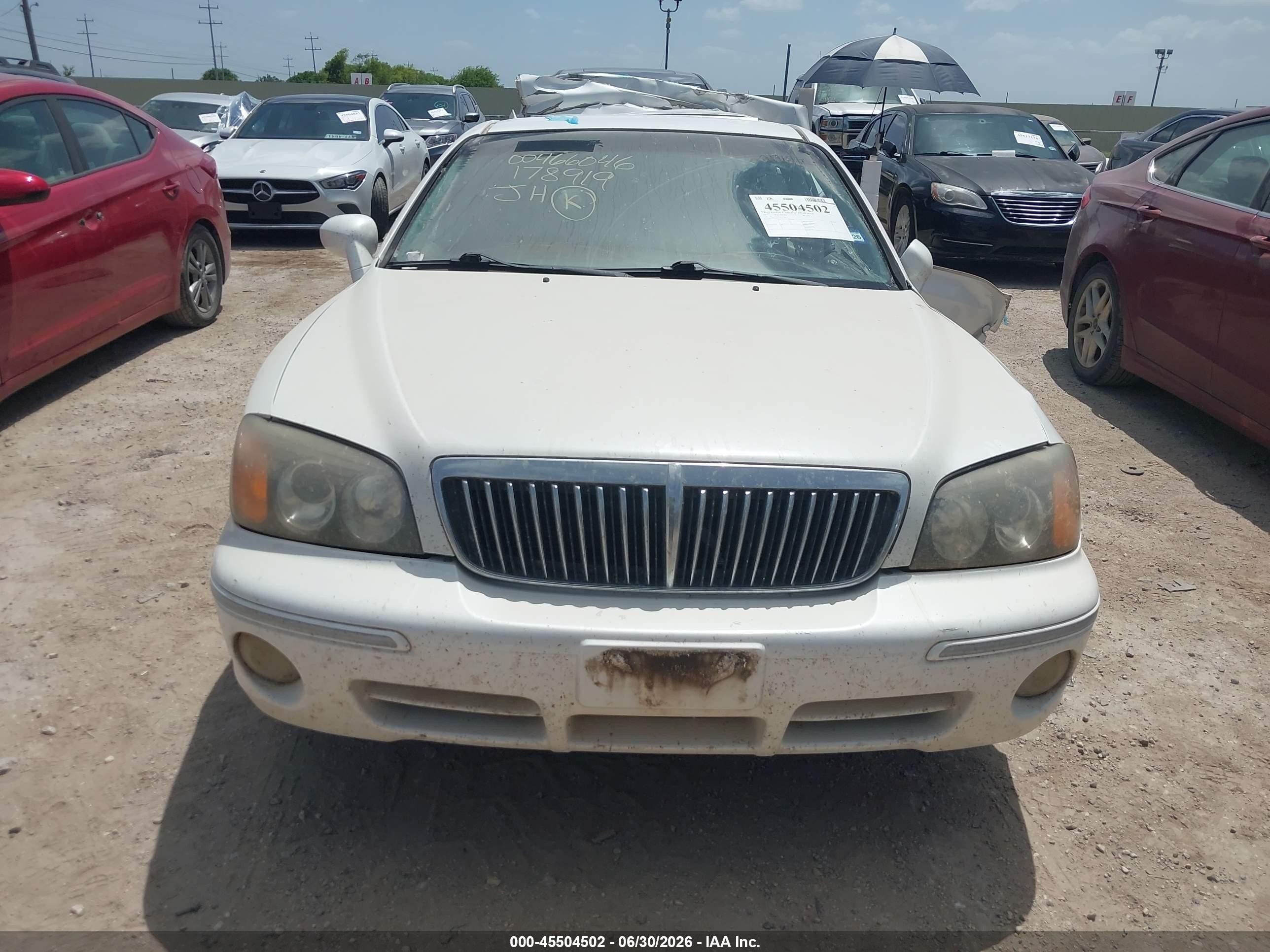 2002 Hyundai Xg350 L White vin: KMHFU45E82A178919