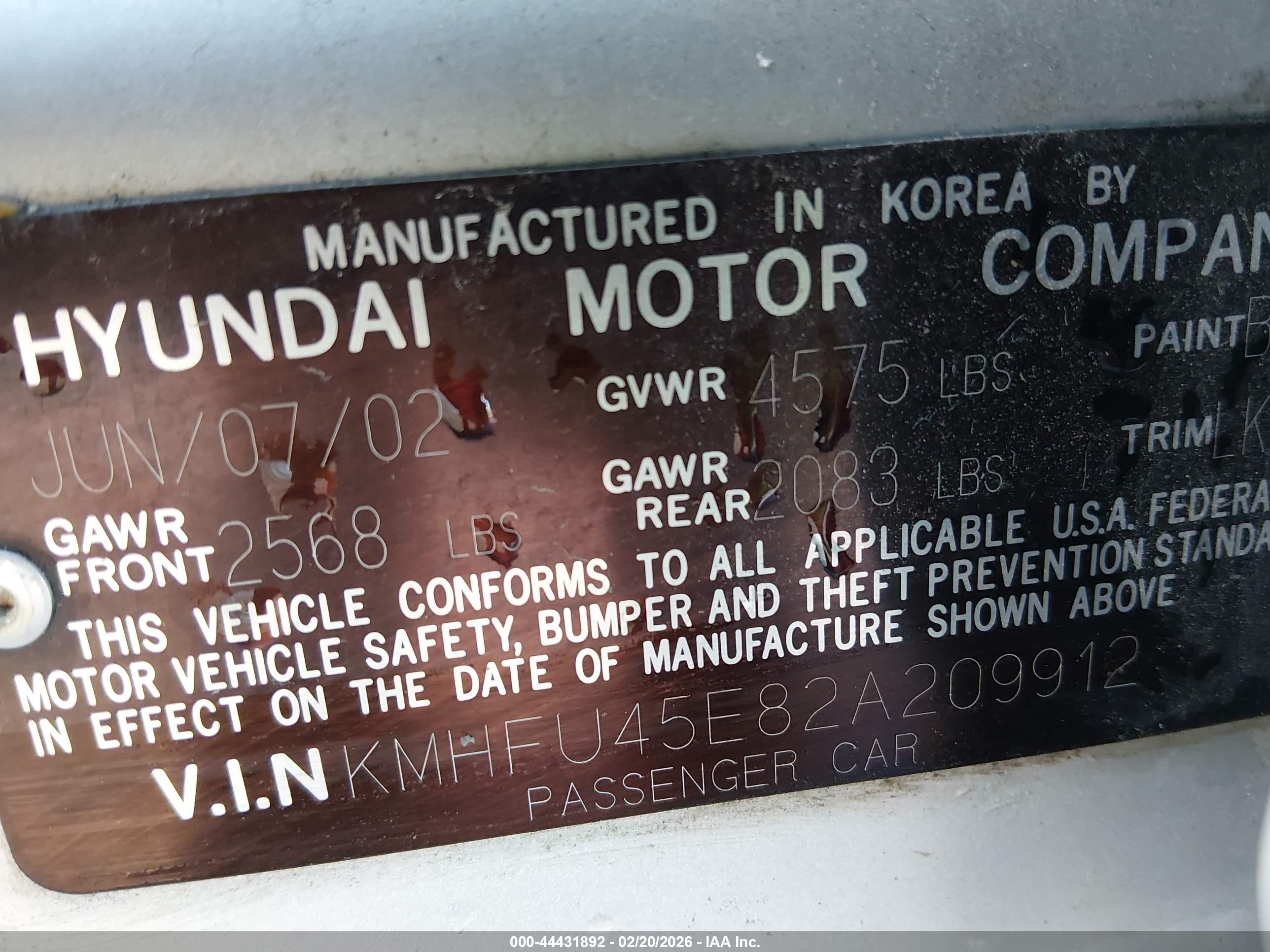 2002 Hyundai Xg350 L Серебряный vin: KMHFU45E82A209912