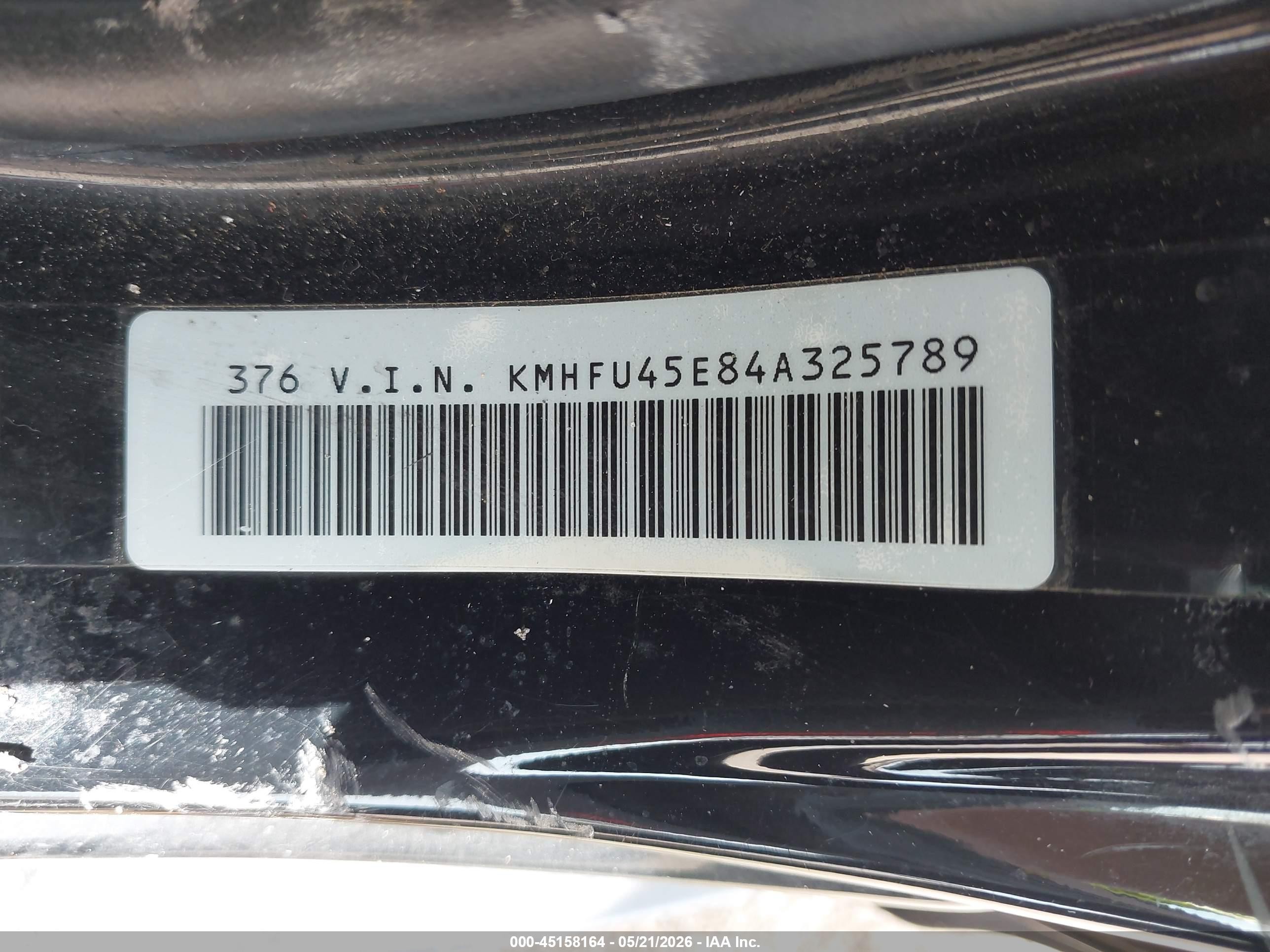 2004 Hyundai Xg350 L Black vin: KMHFU45E84A325789