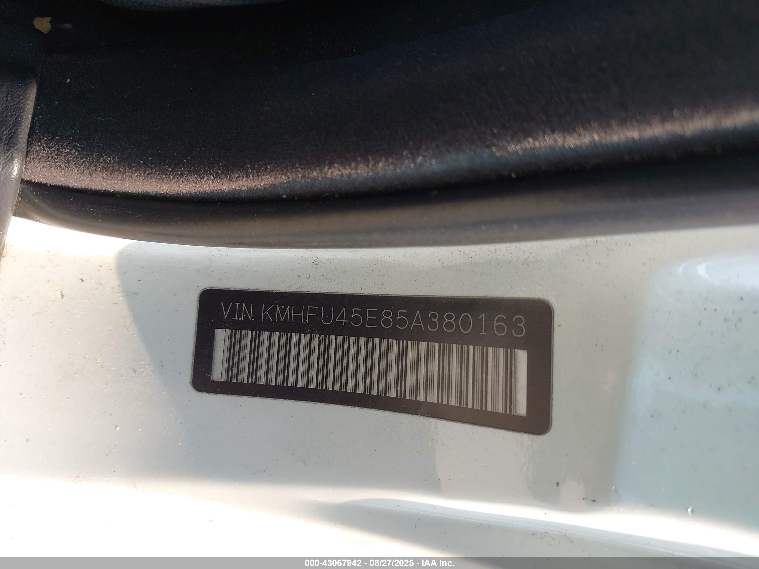 2005 Hyundai Xg350 L Белый vin: KMHFU45E85A380163