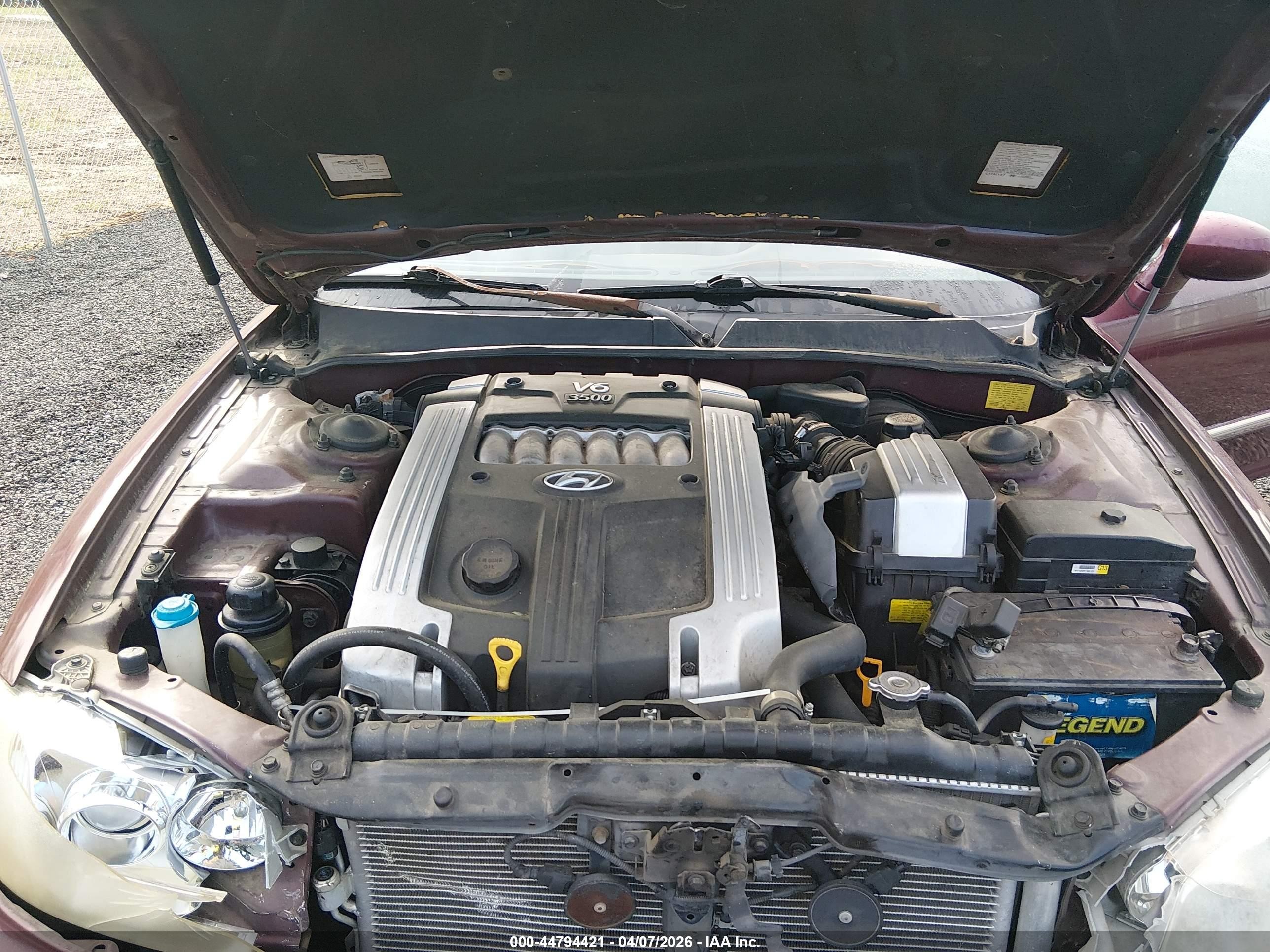 2005 Hyundai Xg350 L Burgundy vin: KMHFU45E85A387890