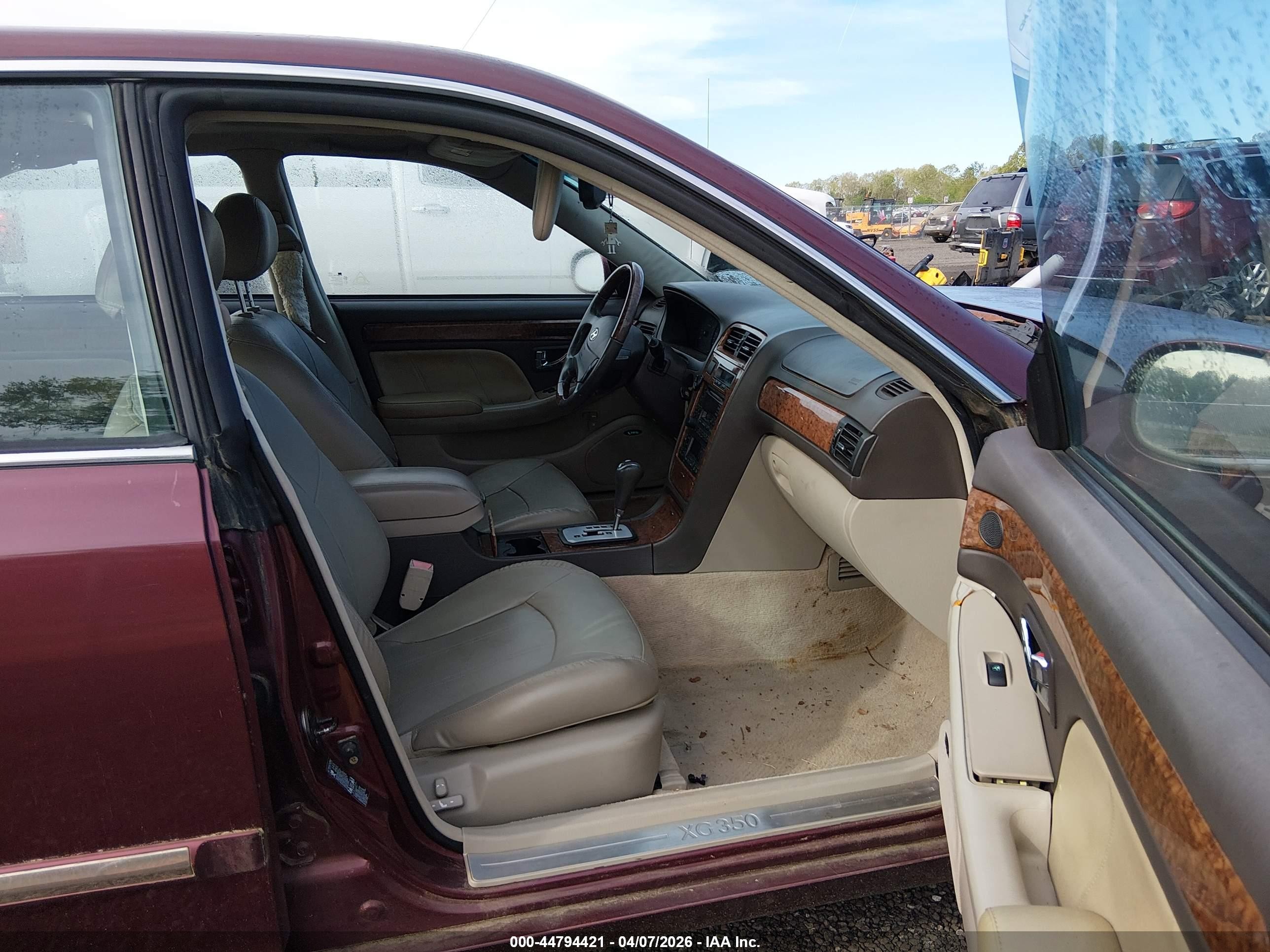 2005 Hyundai Xg350 L Burgundy vin: KMHFU45E85A387890