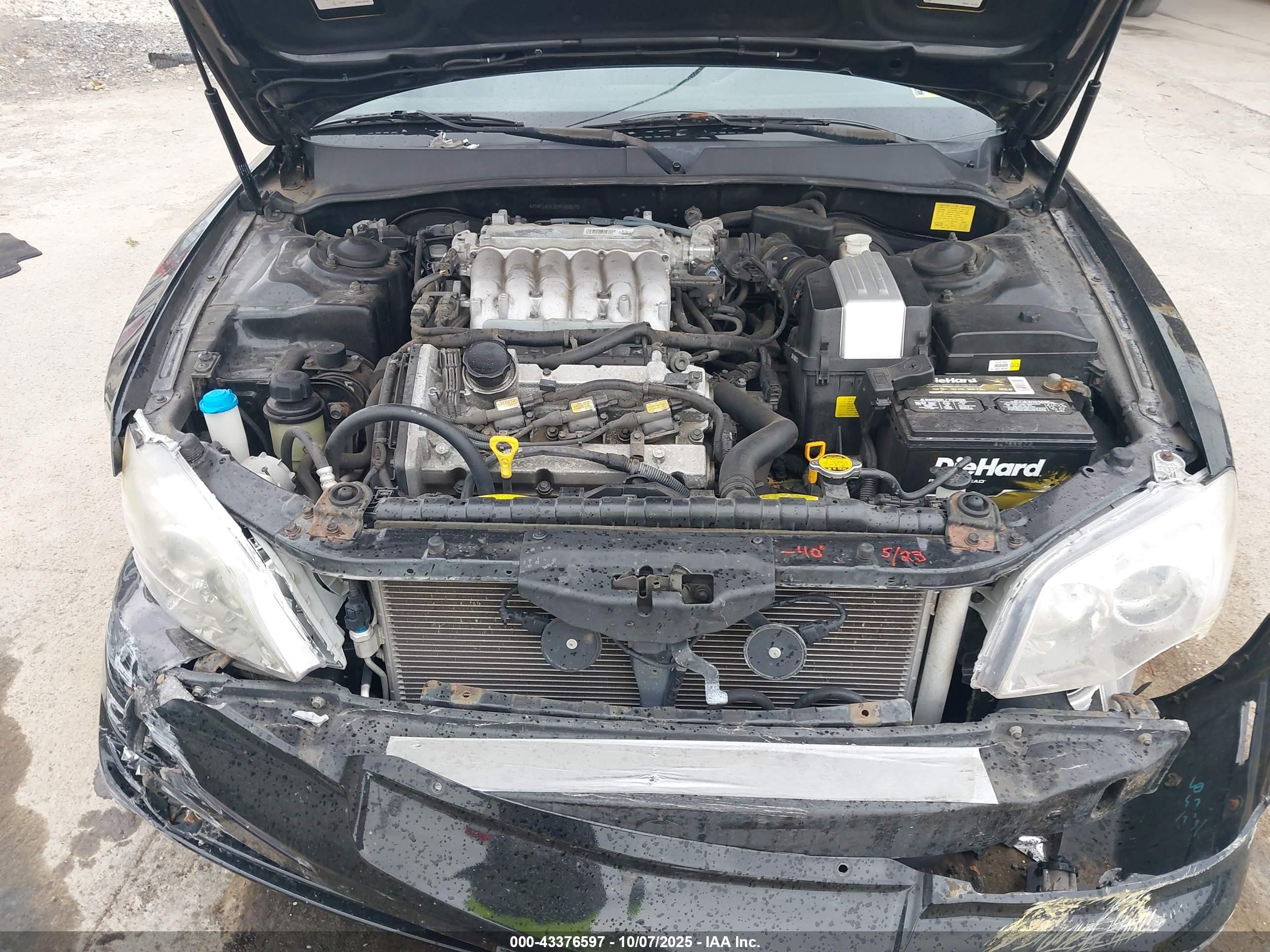 2005 Hyundai Xg350 L Black vin: KMHFU45E95A388675