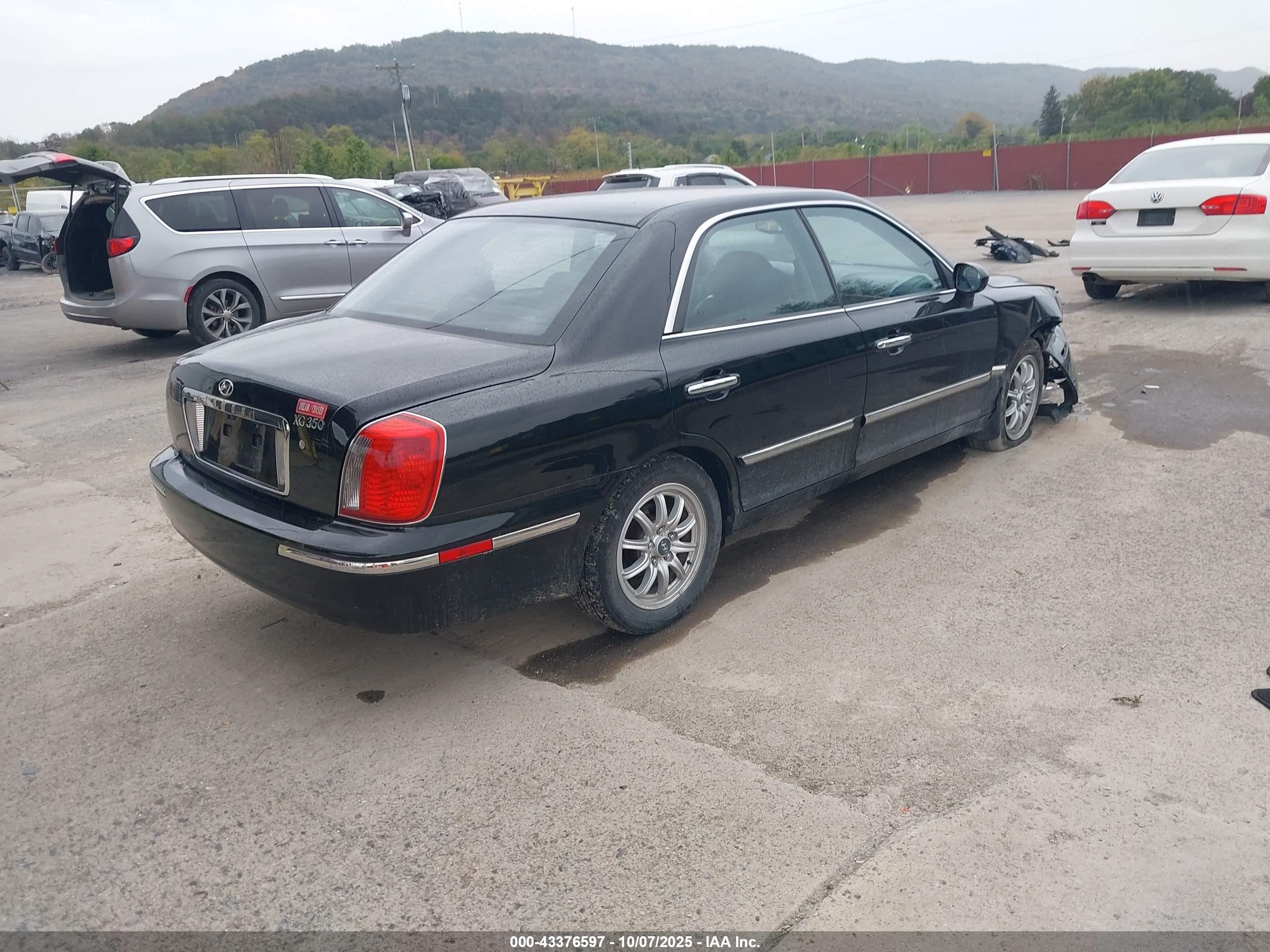 2005 Hyundai Xg350 L Black vin: KMHFU45E95A388675