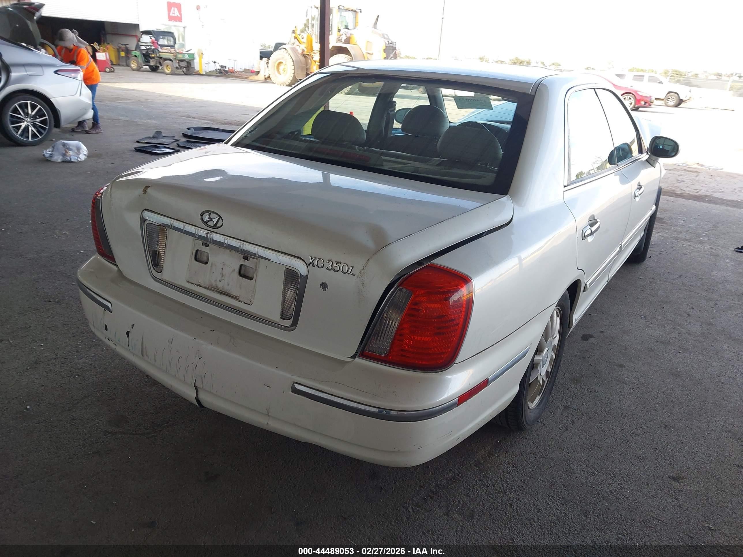 2005 Hyundai Xg350 L White vin: KMHFU45E95A402123