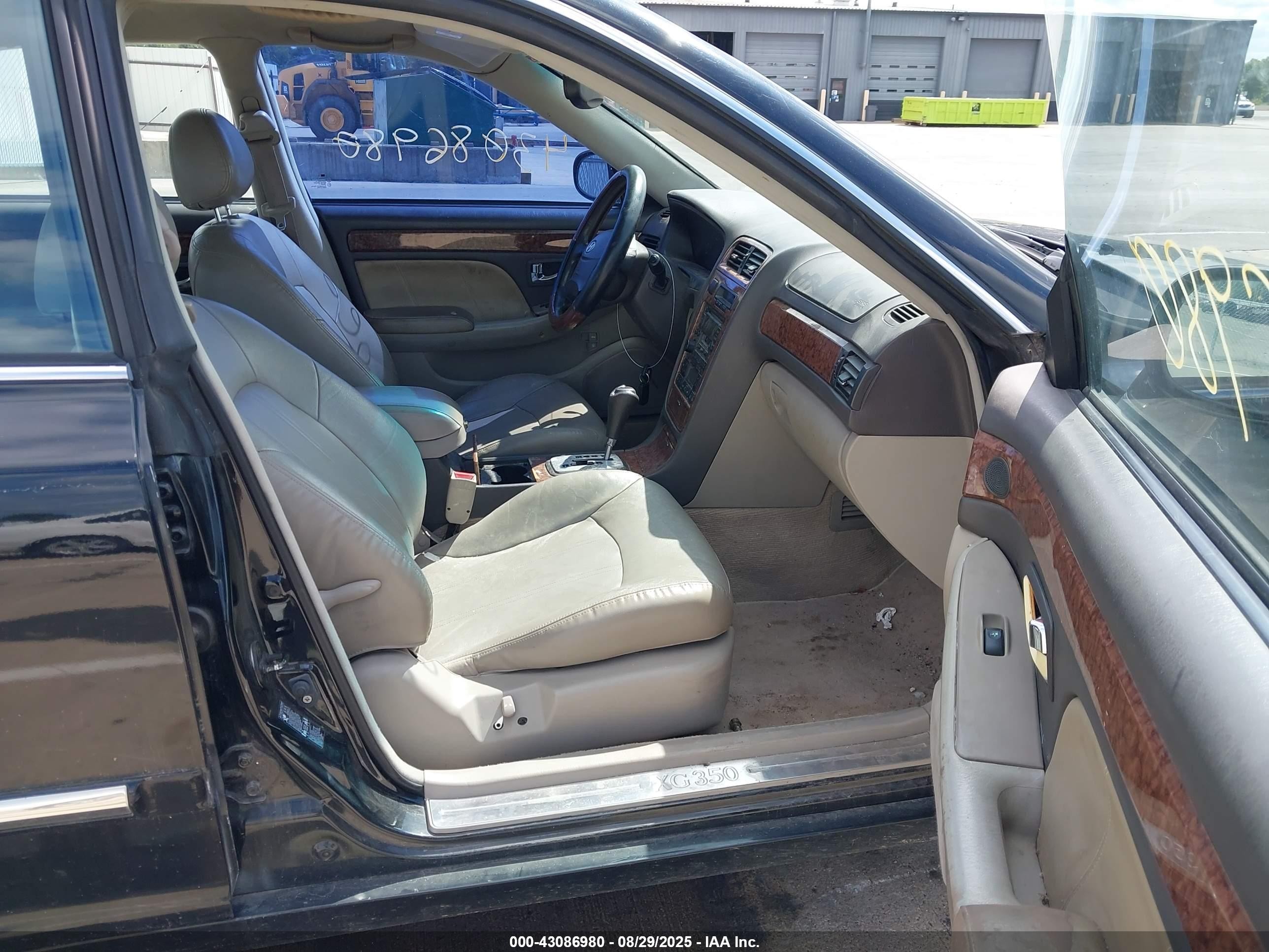 2005 Hyundai Xg350 L Black vin: KMHFU45E95A405877