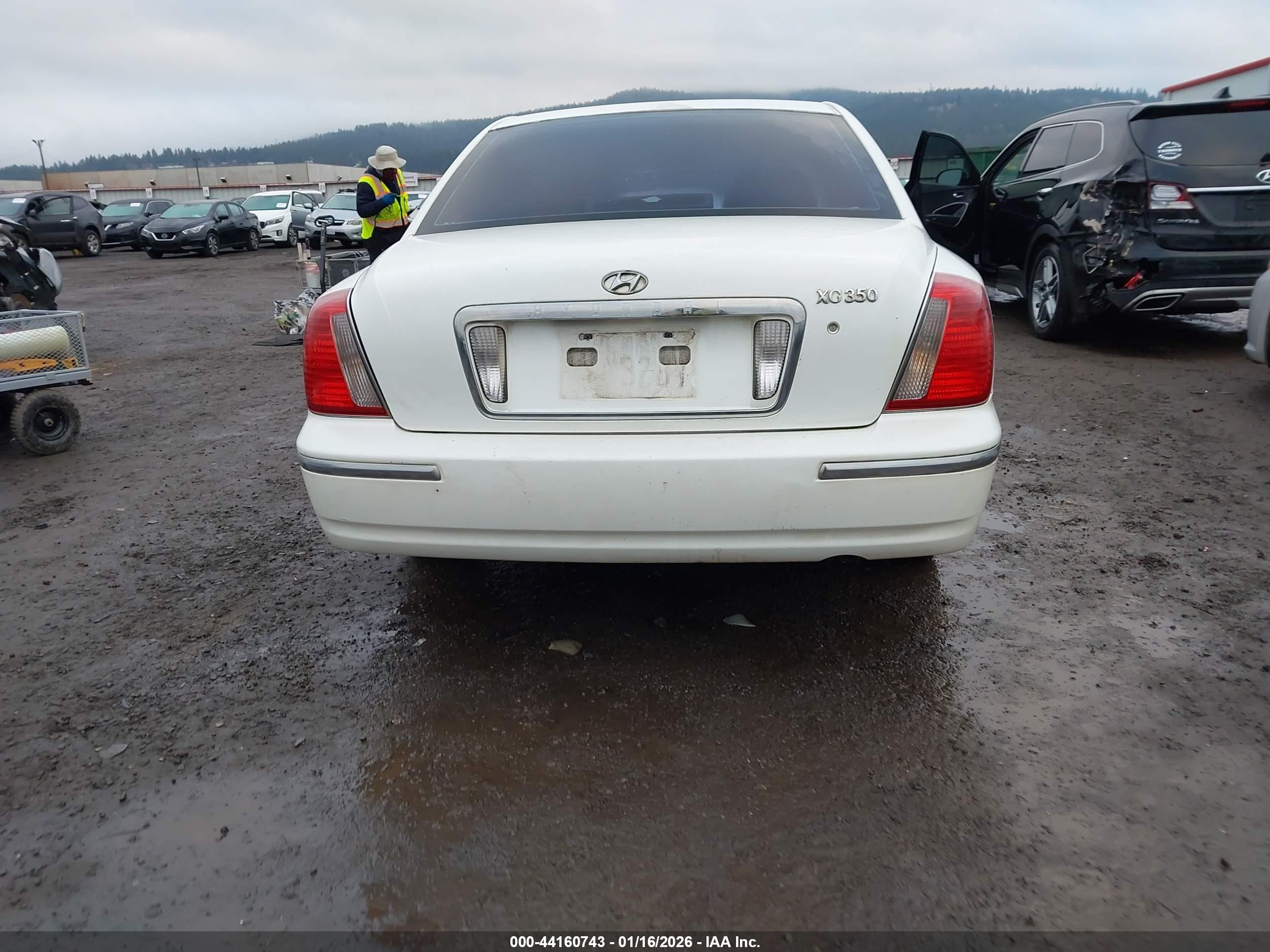 2005 Hyundai Xg350 L White vin: KMHFU45EX5A399409