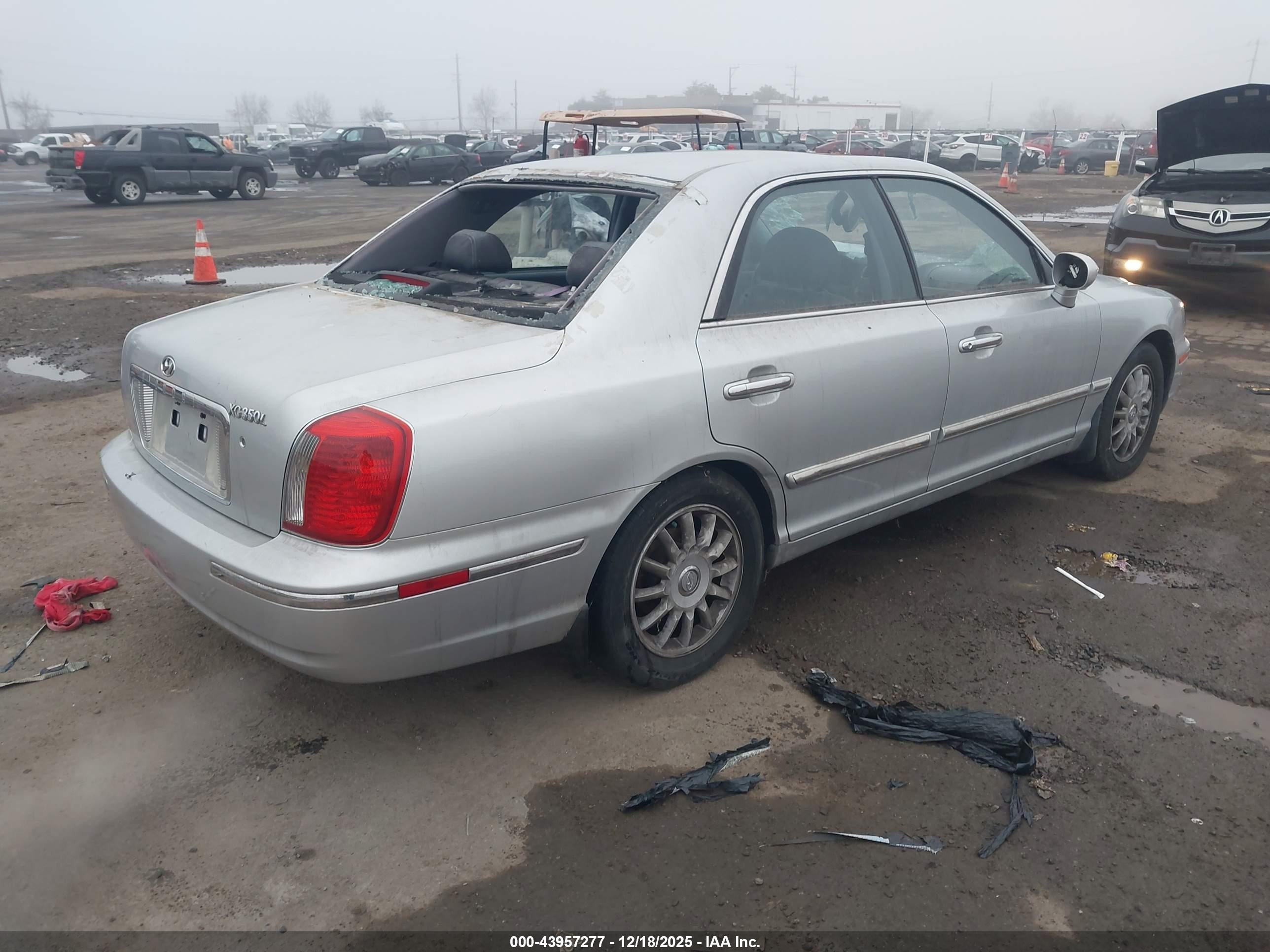 2005 Hyundai Xg350 L Silver vin: KMHFU45EX5A414250