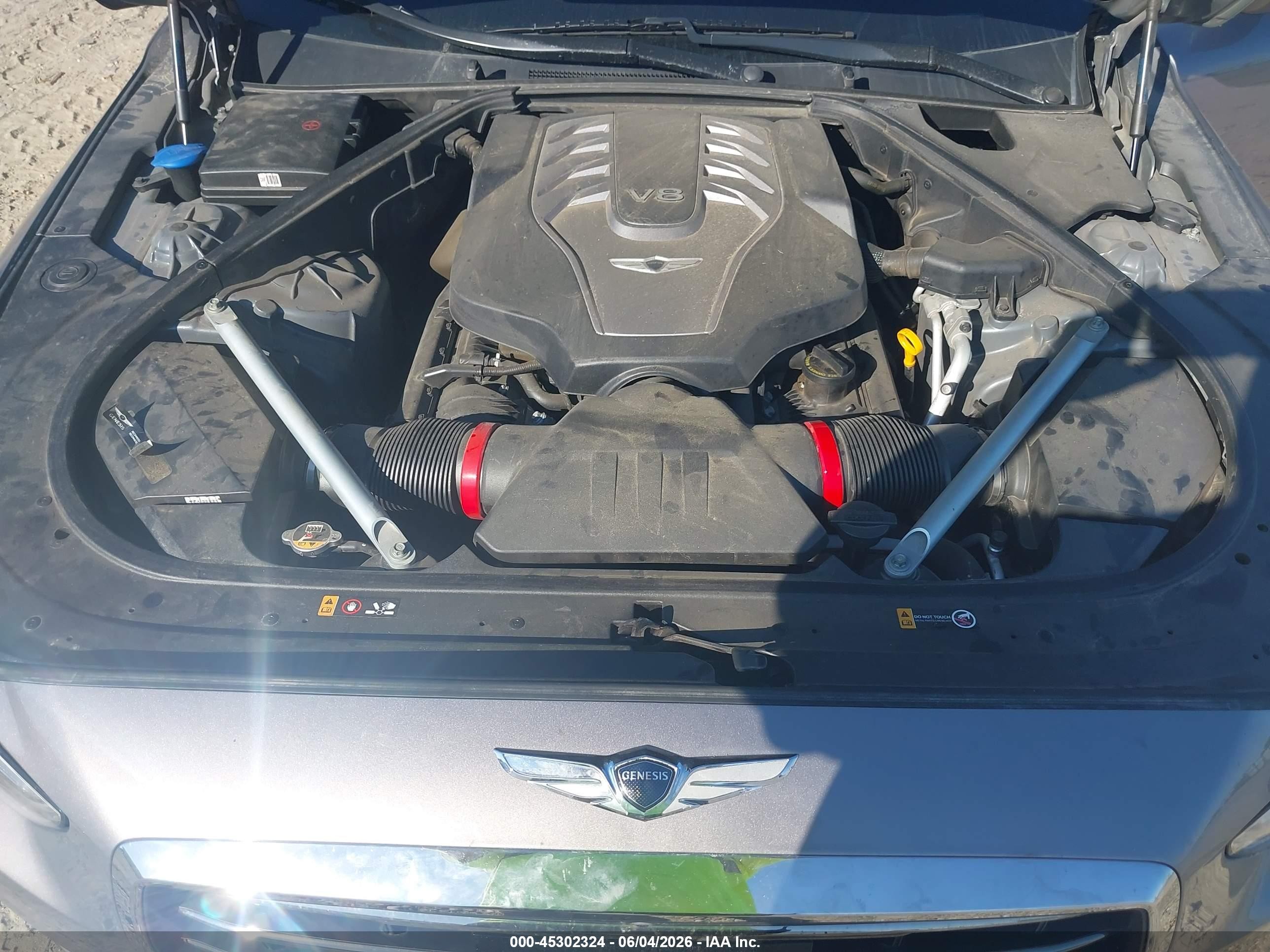 2018 Genesis G90 5.0 Ultimate Серый vin: KMHG54JH7JU041548