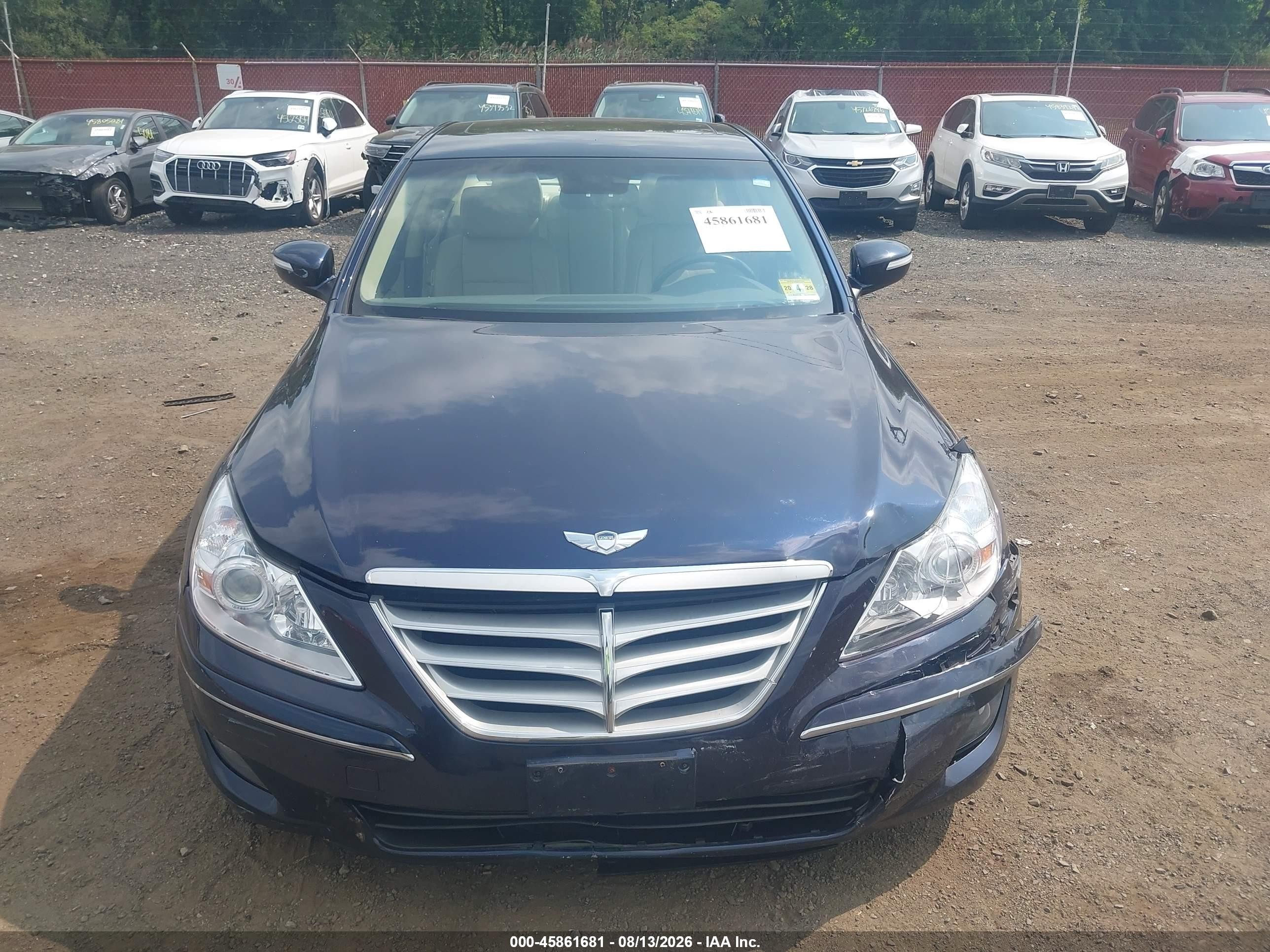 2009 Hyundai Genesis 3.8 Dark Blue vin: KMHGC46E09U017933