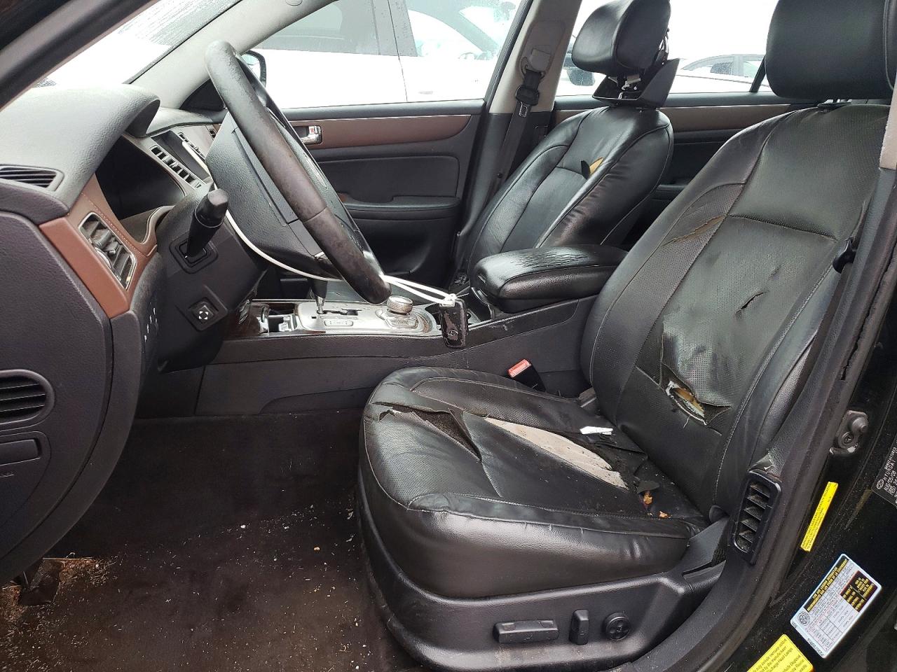 2009 Hyundai Genesis 3.8l Black vin: KMHGC46E09U030391