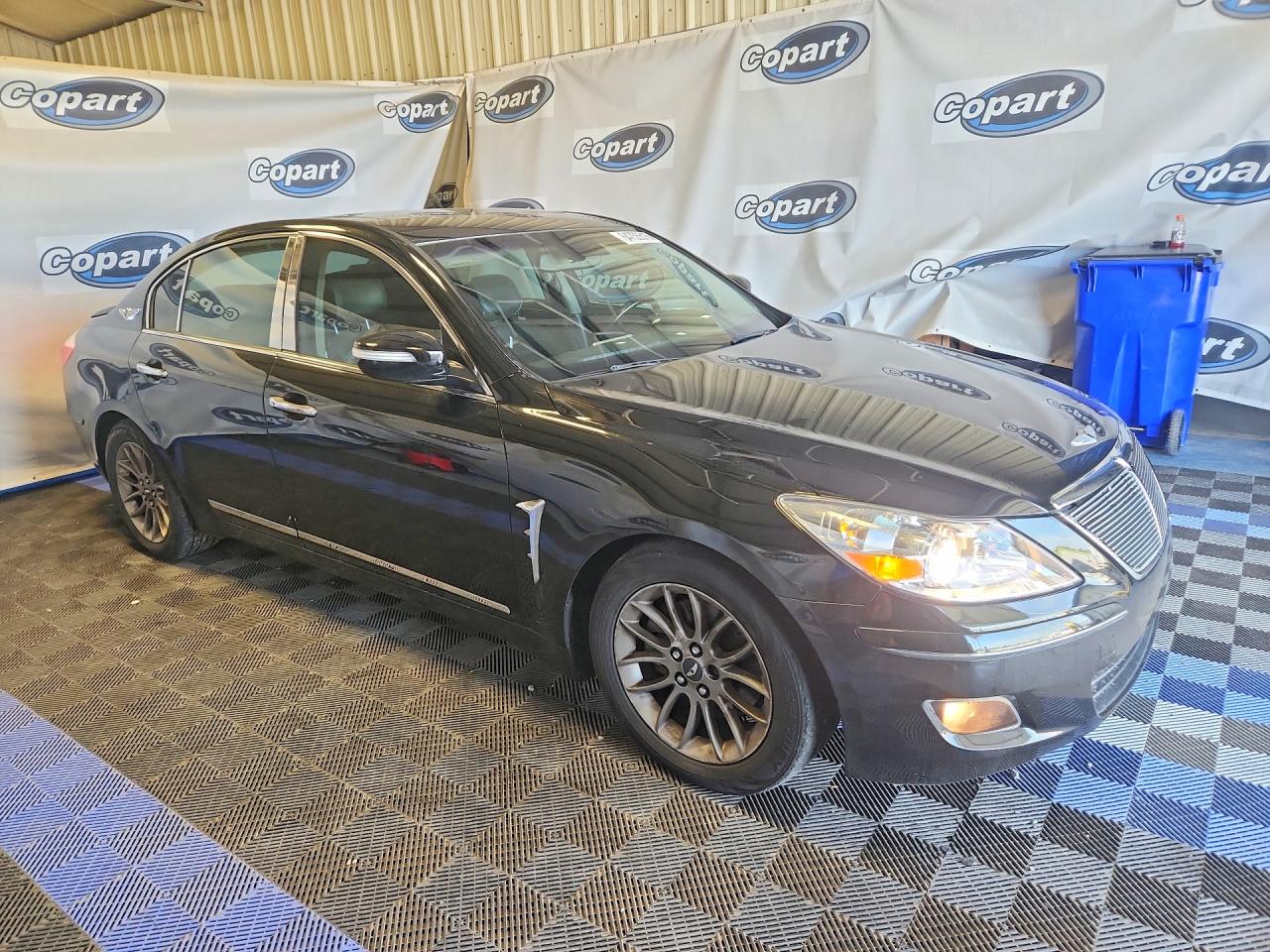 2009 Hyundai Genesis 3.8l Black vin: KMHGC46E09U039754