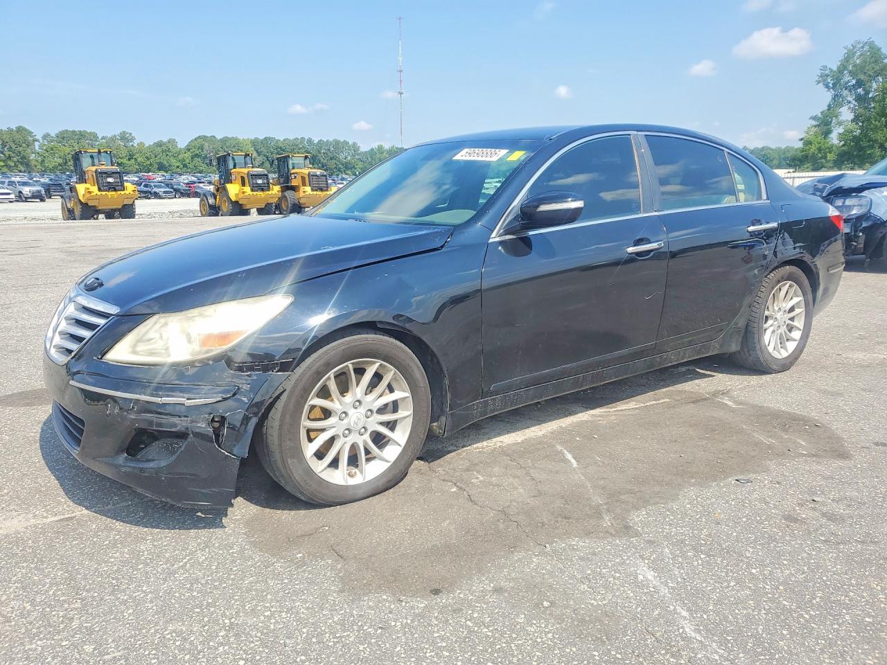 2009 Hyundai Genesis 3.8l Black vin: KMHGC46E09U054268