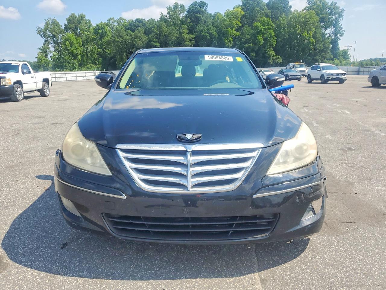 2009 Hyundai Genesis 3.8l Черный vin: KMHGC46E09U054268