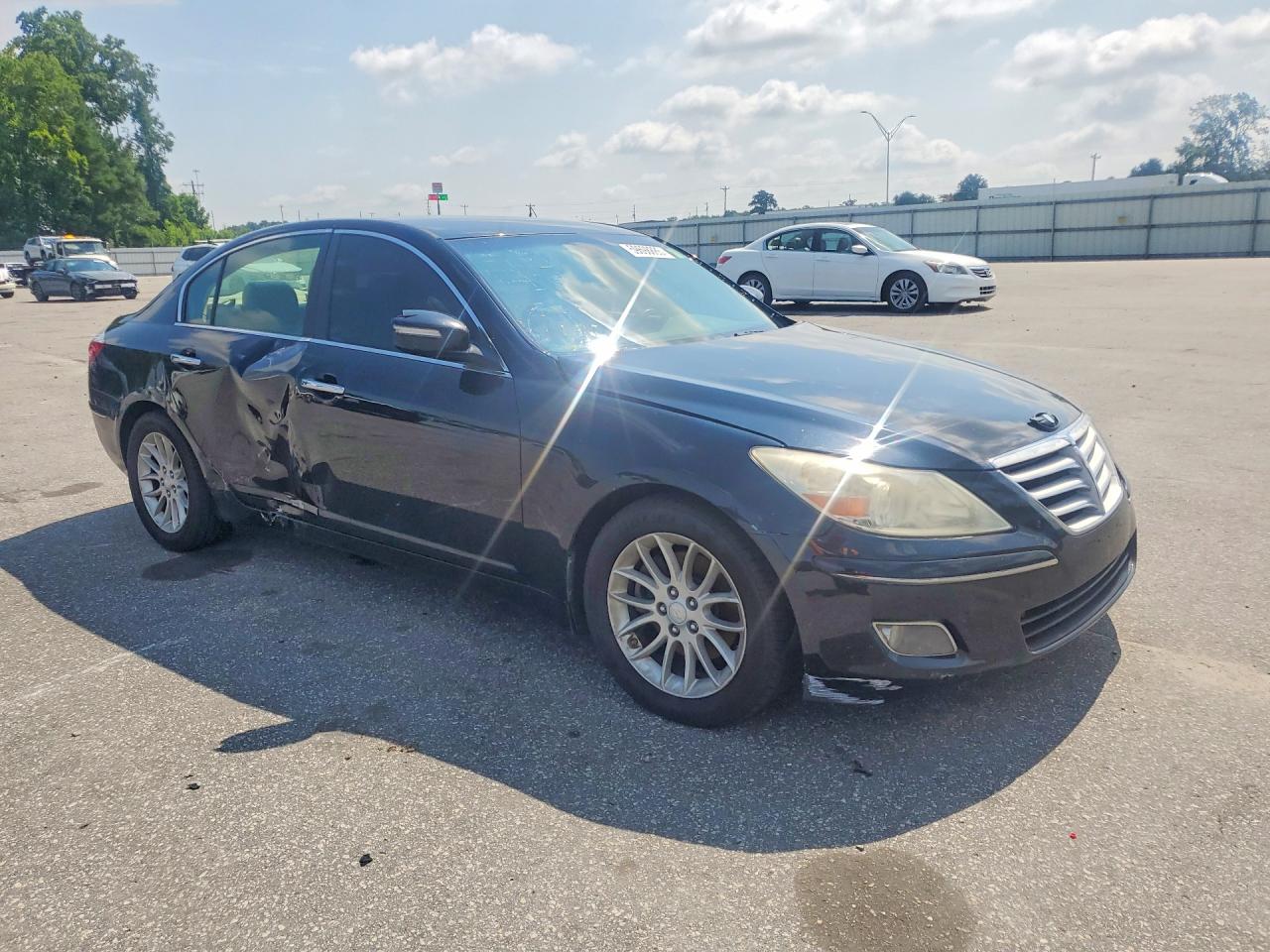 2009 Hyundai Genesis 3.8l Черный vin: KMHGC46E09U054268