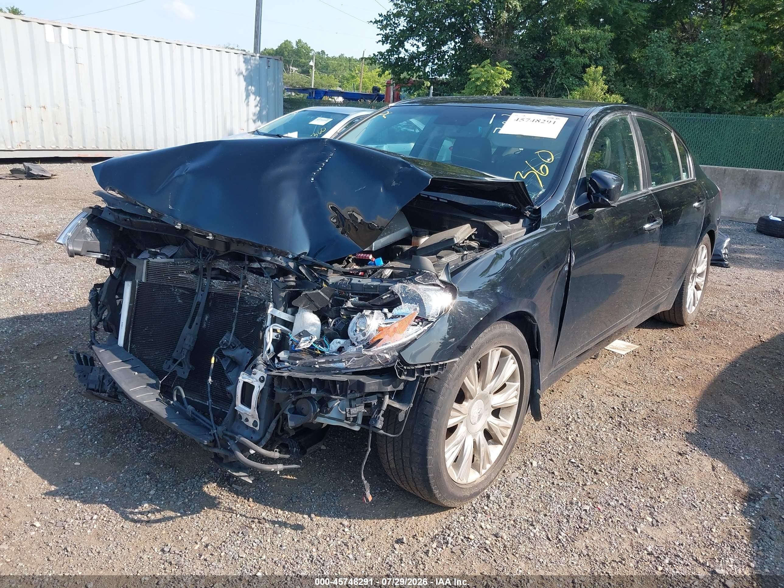 2009 Hyundai Genesis 3.8 Черный vin: KMHGC46E19U051265