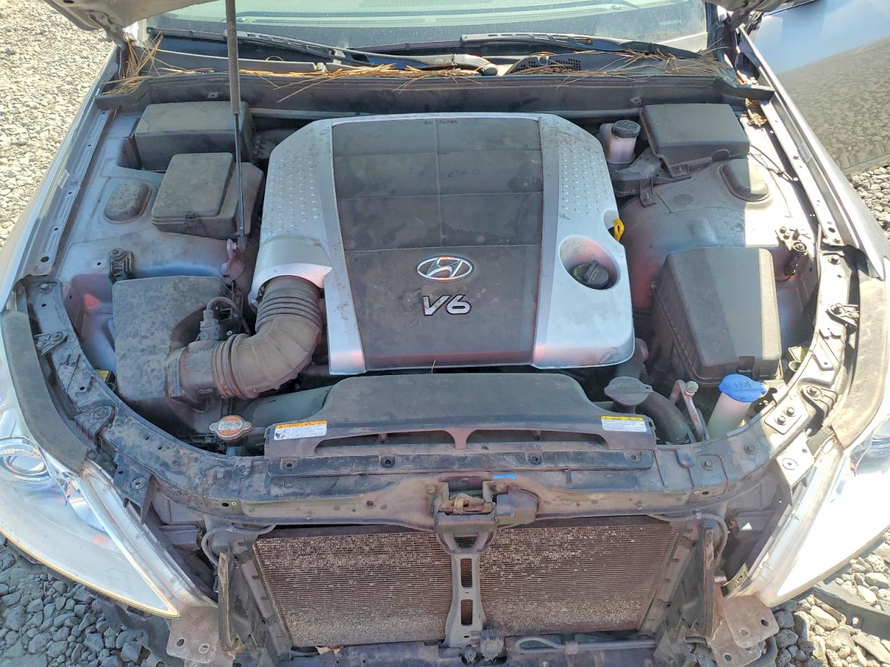 2009 Hyundai Genesis 3.8l Silver vin: KMHGC46E29U025984