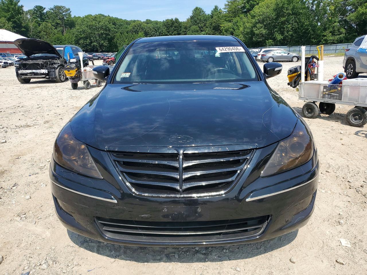 2009 Hyundai Genesis 3.8l Black vin: KMHGC46E39U018476