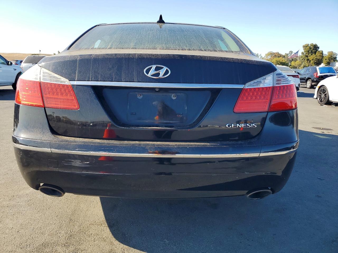 2009 Hyundai Genesis 3.8l Black vin: KMHGC46E69U030251