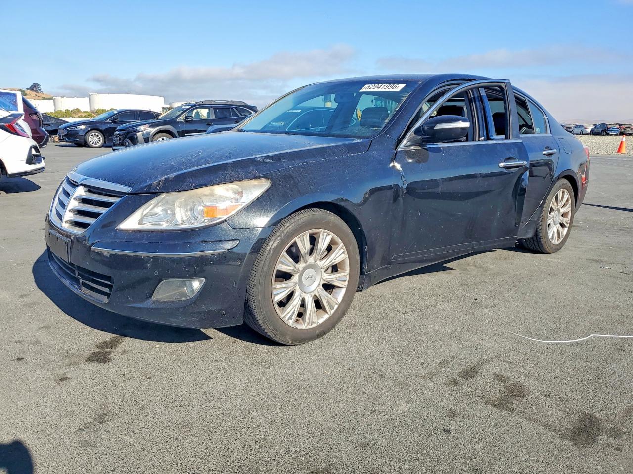 2009 Hyundai Genesis 3.8l Black vin: KMHGC46E69U030251
