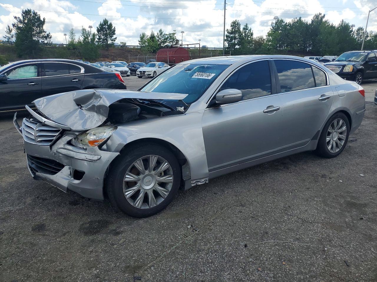 2009 Hyundai Genesis 3.8l Gray vin: KMHGC46E89U043356