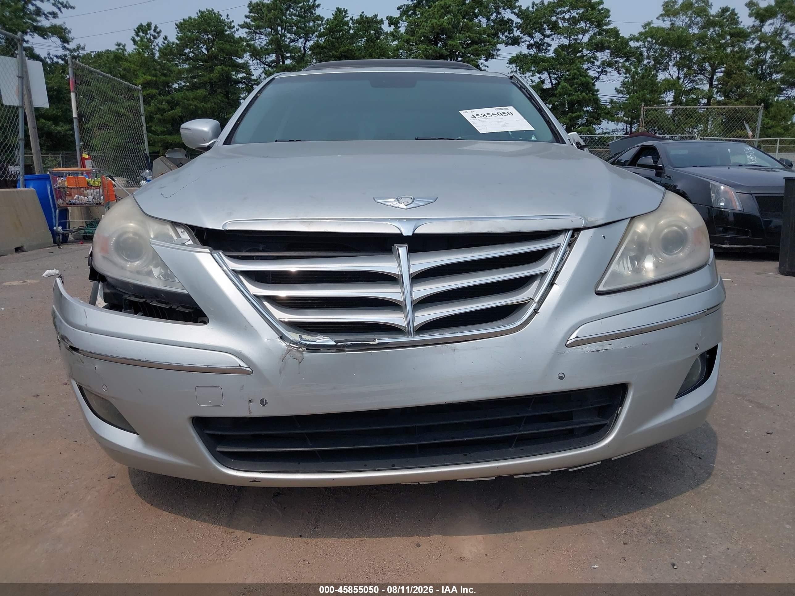 2009 Hyundai Genesis 3.8 Gray vin: KMHGC46E99U025951