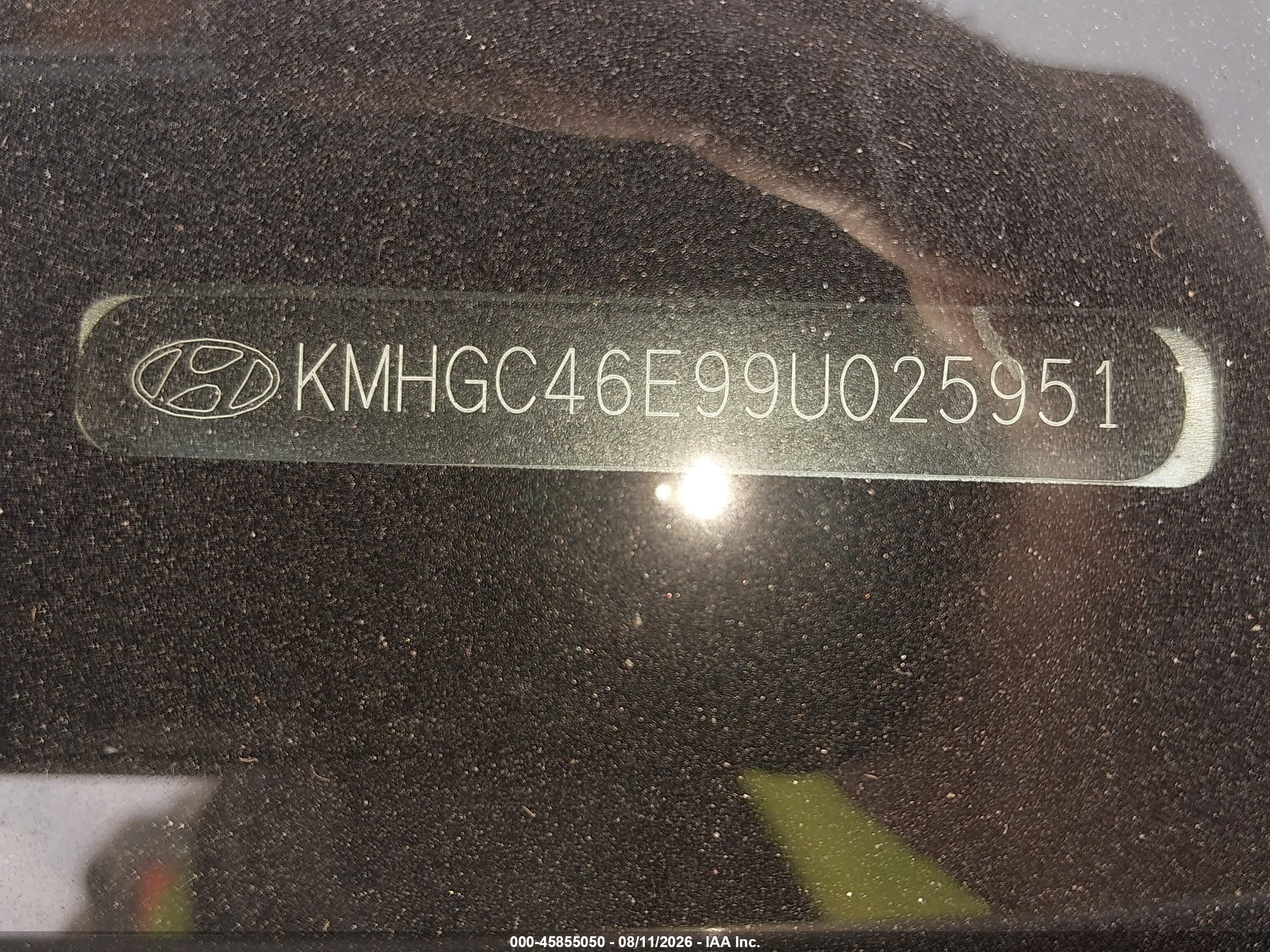 2009 Hyundai Genesis 3.8 Gray vin: KMHGC46E99U025951