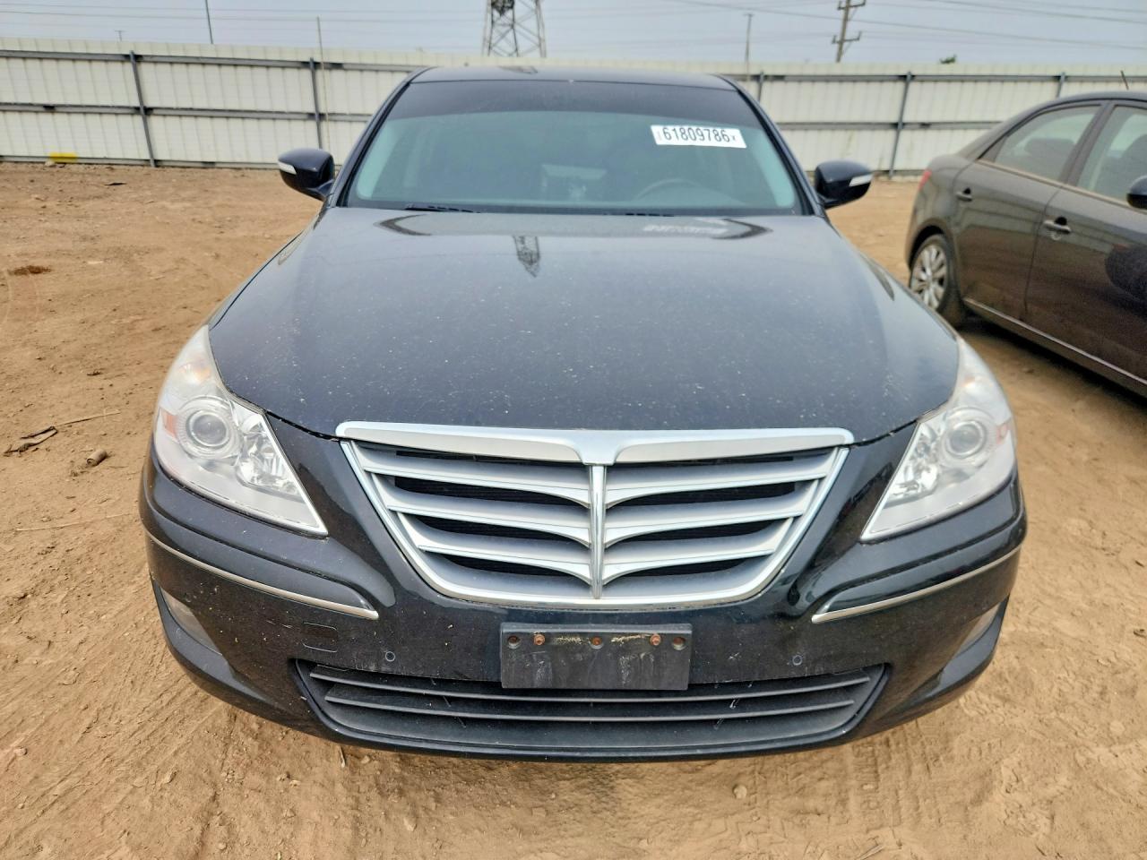 2009 Hyundai Genesis 4.6l Black vin: KMHGC46F09U055672