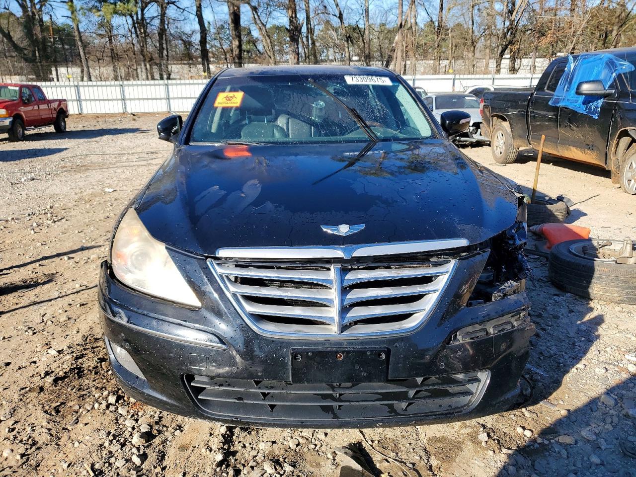 2009 Hyundai Genesis 4.6l V8 Black vin: KMHGC46F29U063417